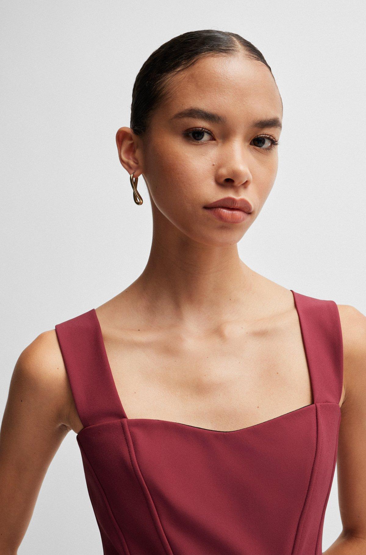 Extra-slim-fit dress in performance-stretch fabric Product Image