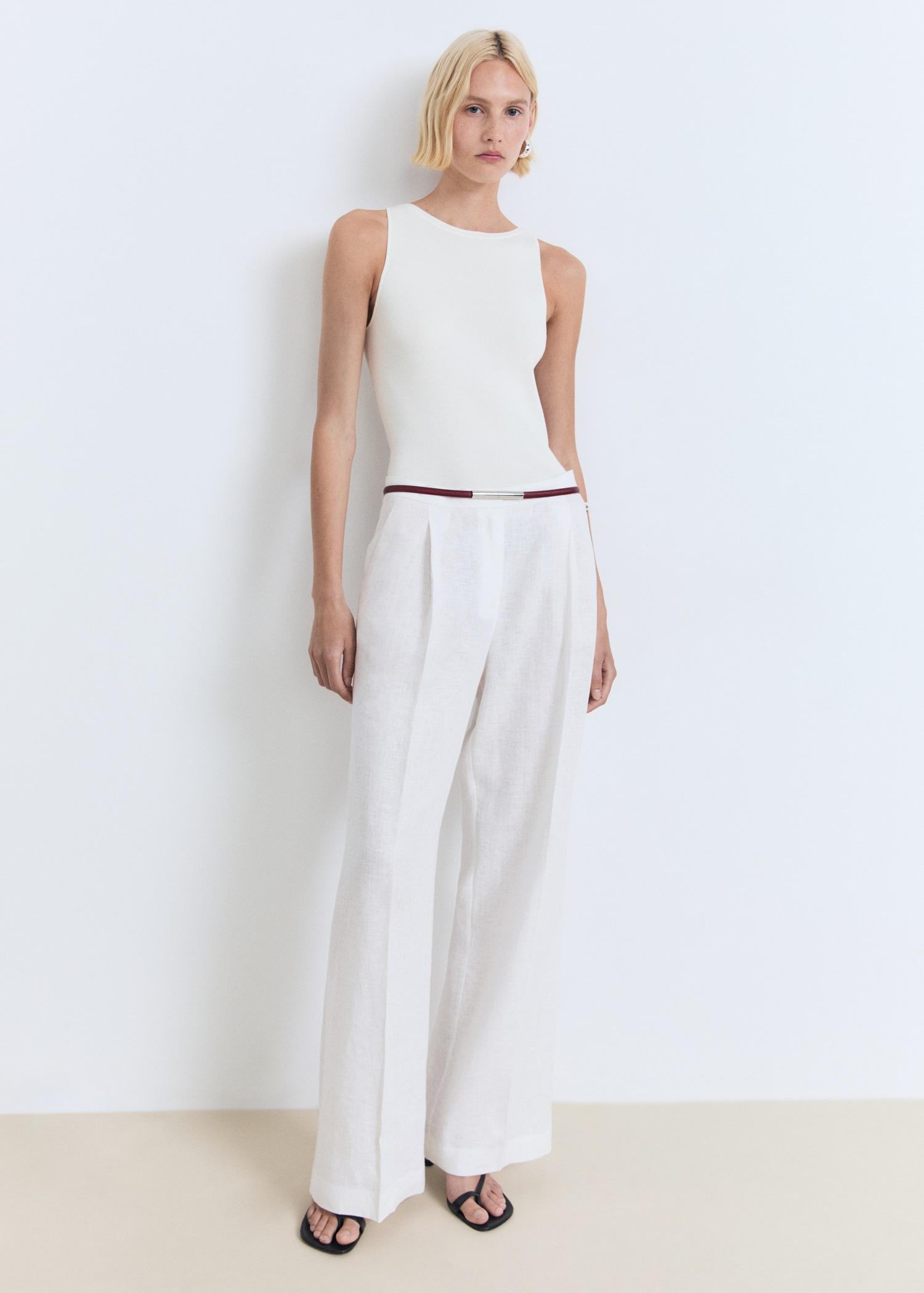 Fine-knit top - Women | MANGO USA Product Image