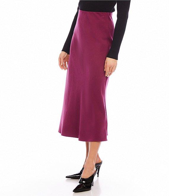 Karen Kane Bias Twill Midi Skirt Product Image
