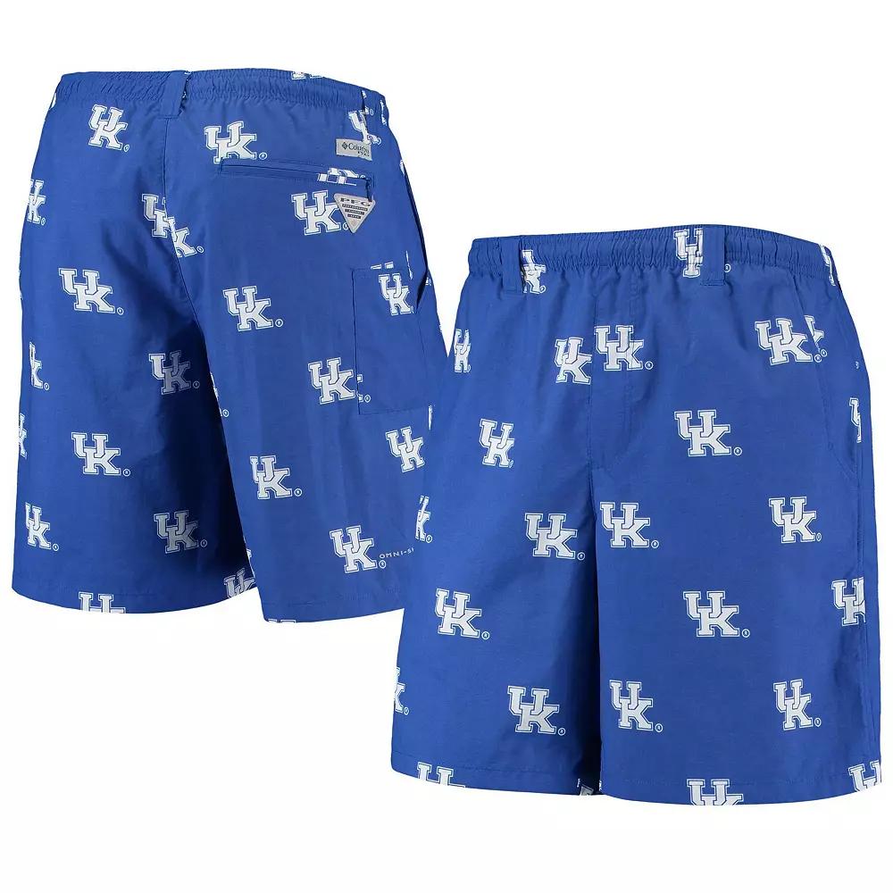 Men's Columbia PFG Royal Kentucky Wildcats Backcast II 8" Omni-Shade Hybrid Shorts,  Product Image