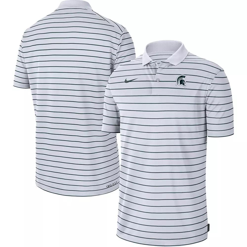 Men's Nike White Michigan State Spartans Icon Victory Coaches 2023 Early Season Performance Polo,  Product Image