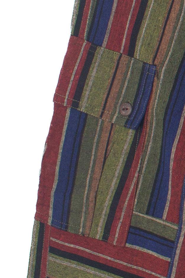 Striped Cargo Joggers Product Image