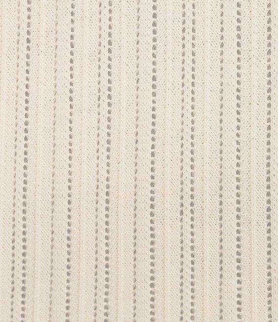 Murano From The Garden Collection Textured Short Sleeve Snit Polo Sweater Product Image