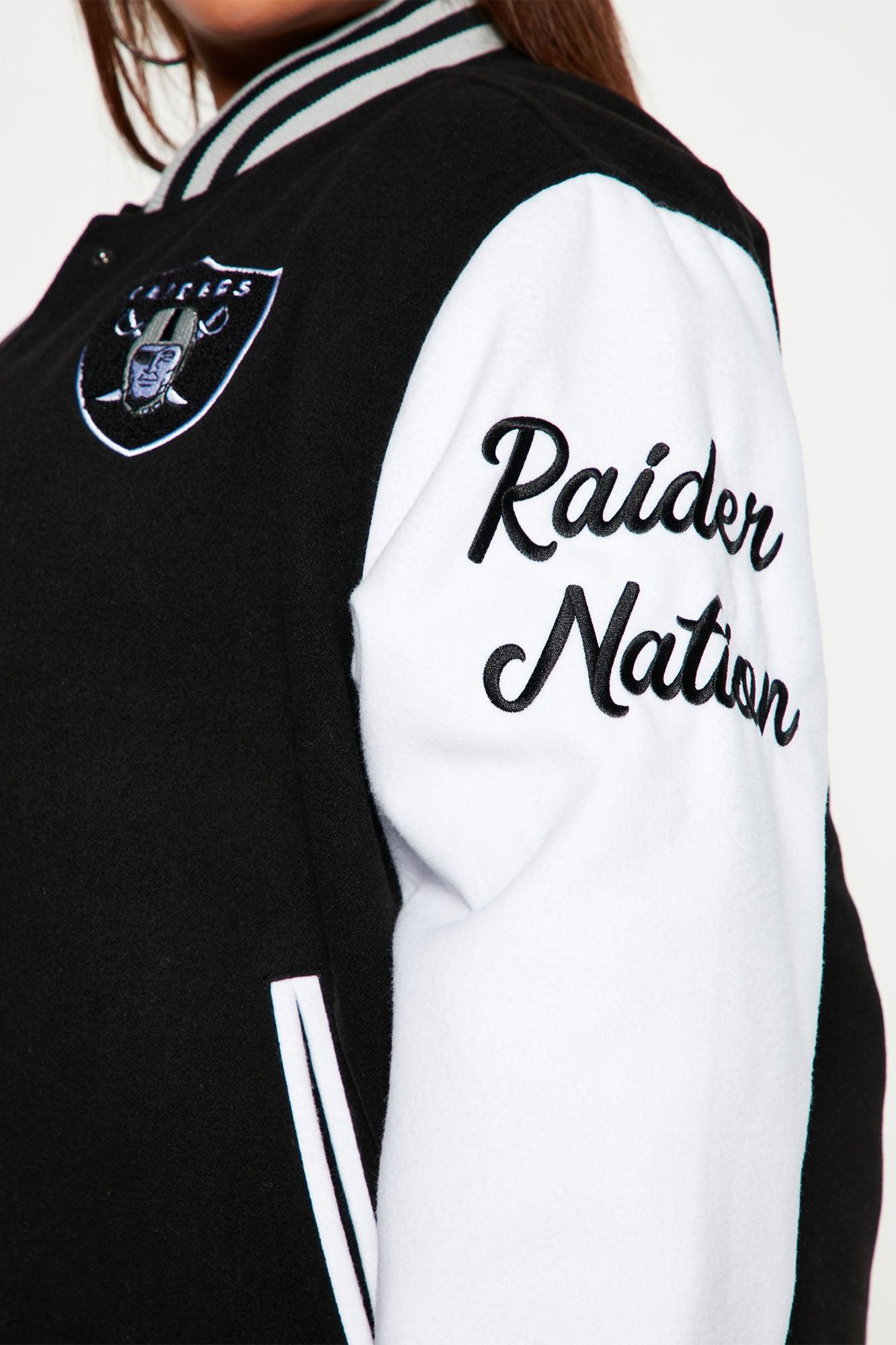 Las Vegas Raiders Letterman Jacket - Black/White Product Image