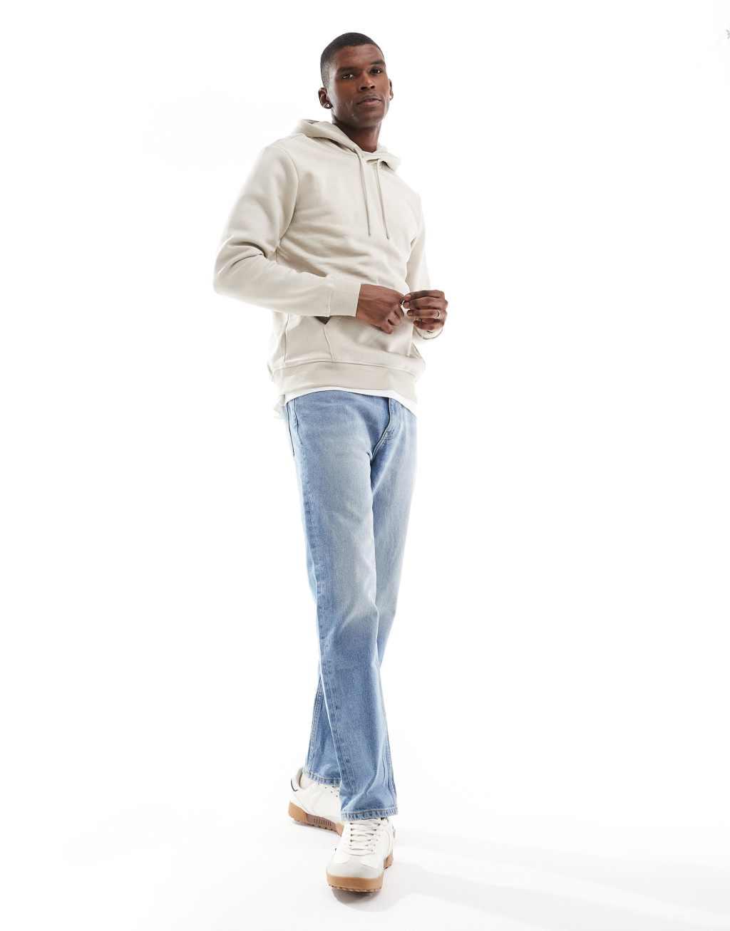 ONLY & SONS hoodie in stone Product Image