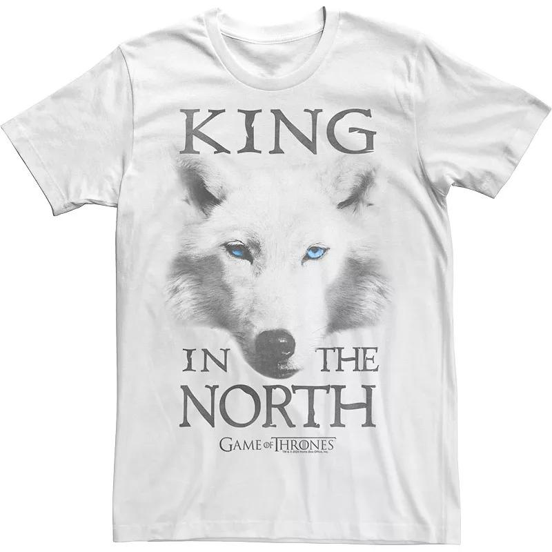 Men's Game Of Thrones King In The North Tee, Size: Small, White Product Image