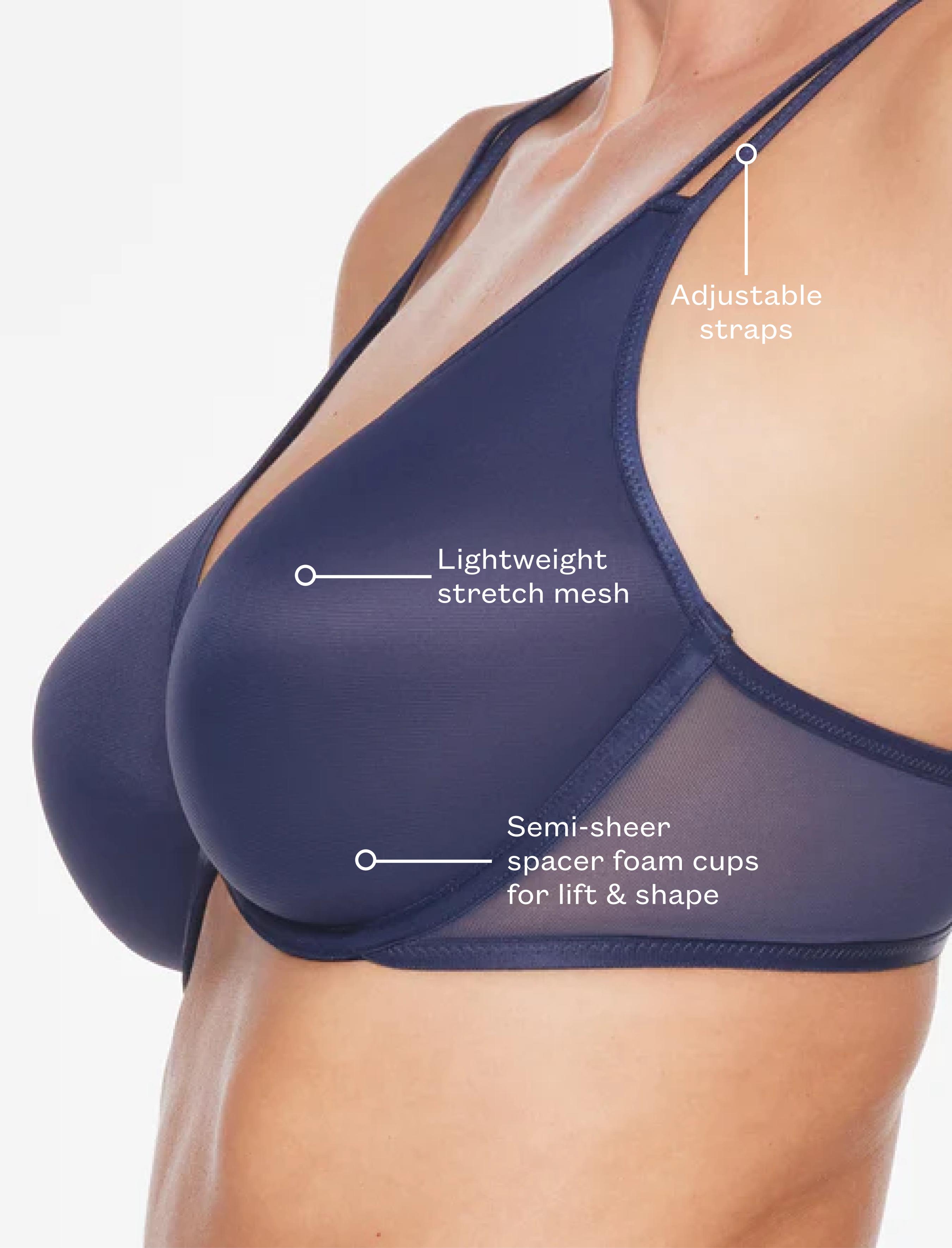 Bare Mesh Plunge Bra Product Image