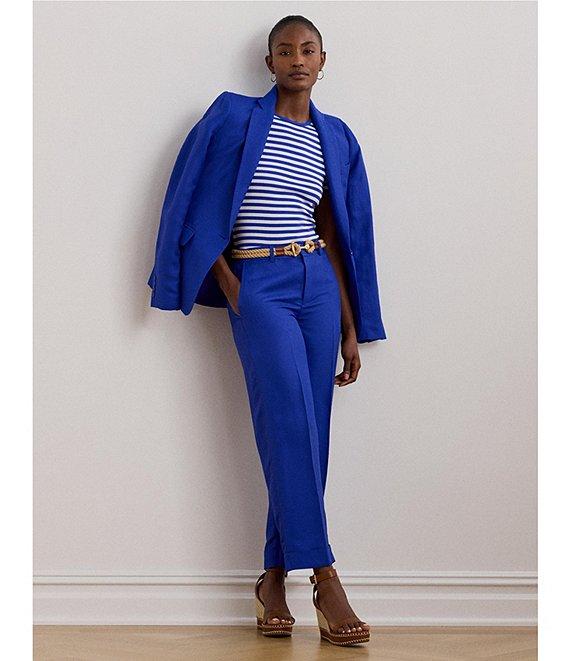 Lauren Ralph Lauren Stripe Ribbed Crew Neck Short Sleeve T-Shirt Product Image