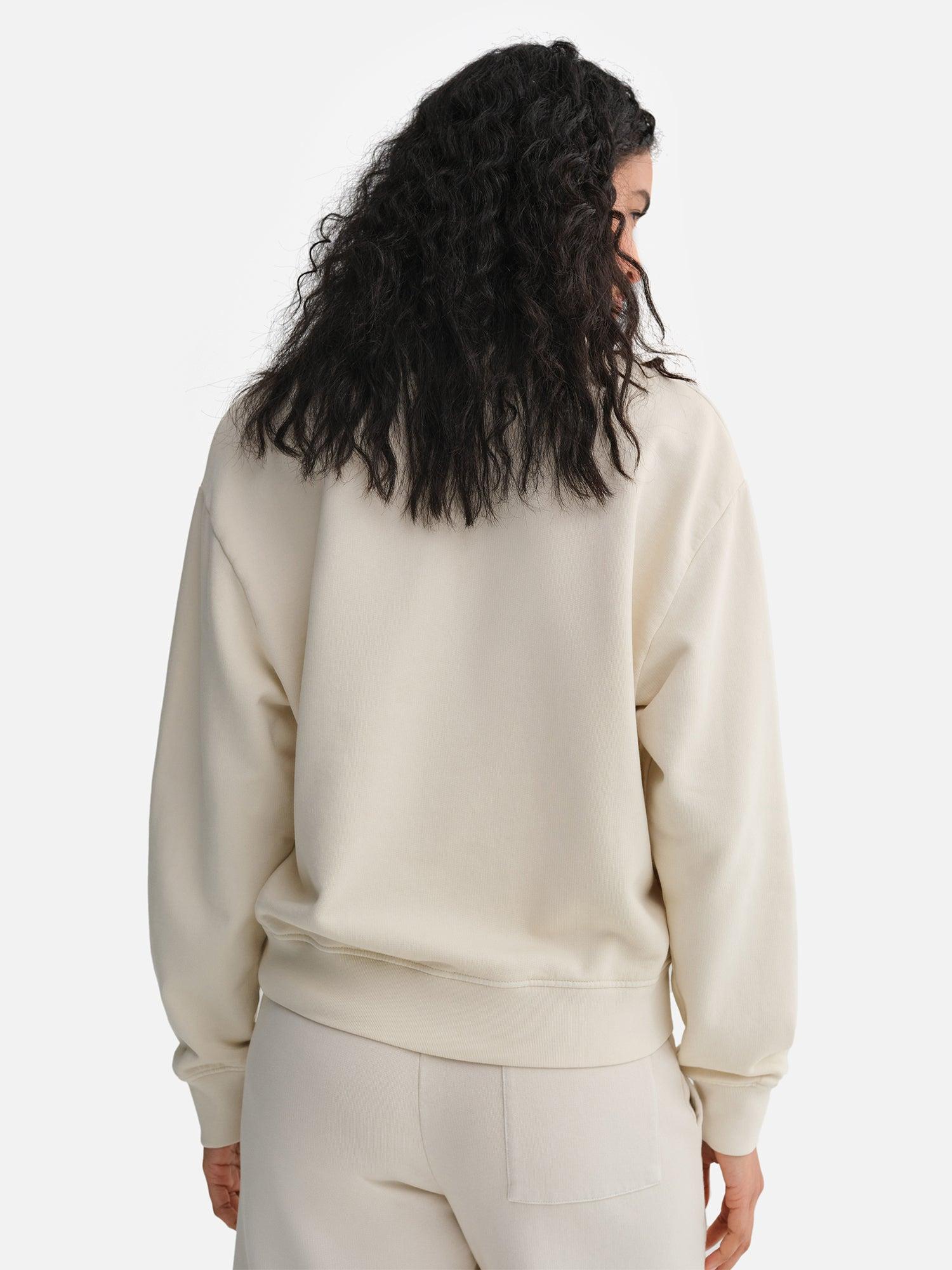 Organic Fleece Quarter Zip Sweatshirt Female Product Image