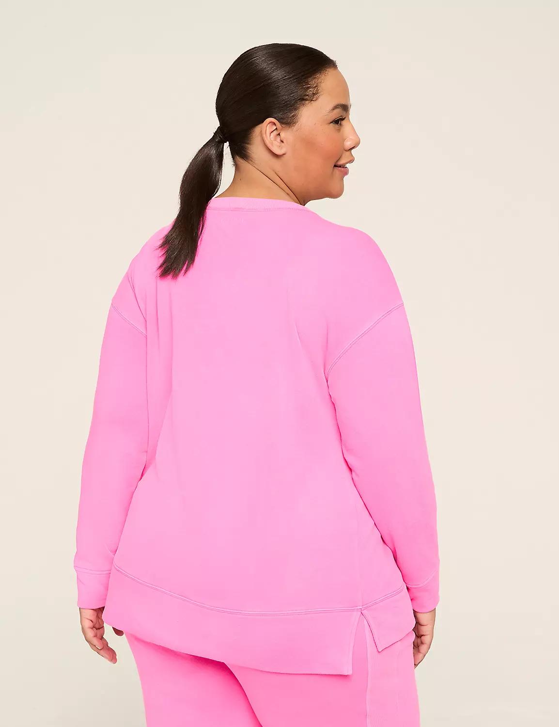 LIVI French Terry V-Neck Washed Sweatshirt Product Image
