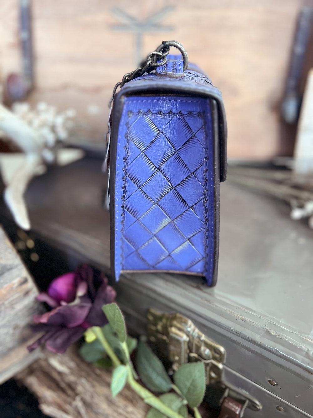 Darling Tooled Leather All-Around Belt Buckle Bag - 3 Colors Product Image