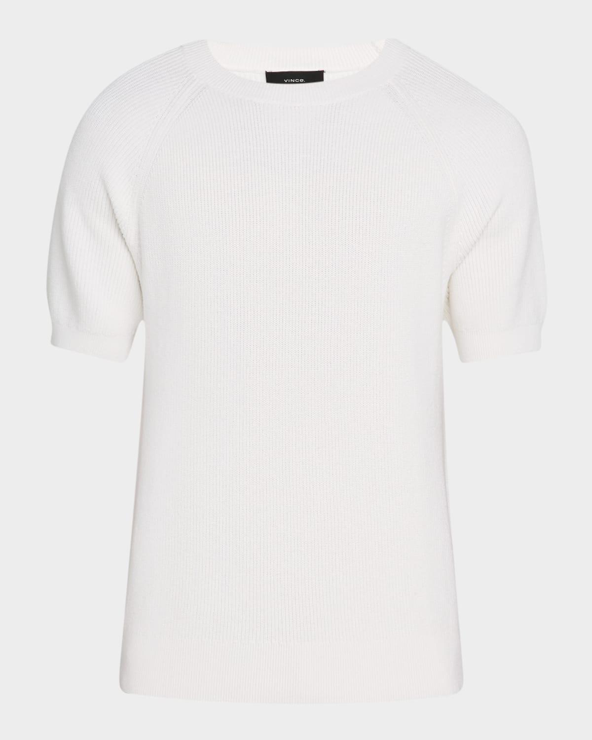 Men's Cotton Raglan Short-Sleeve Sweater Product Image