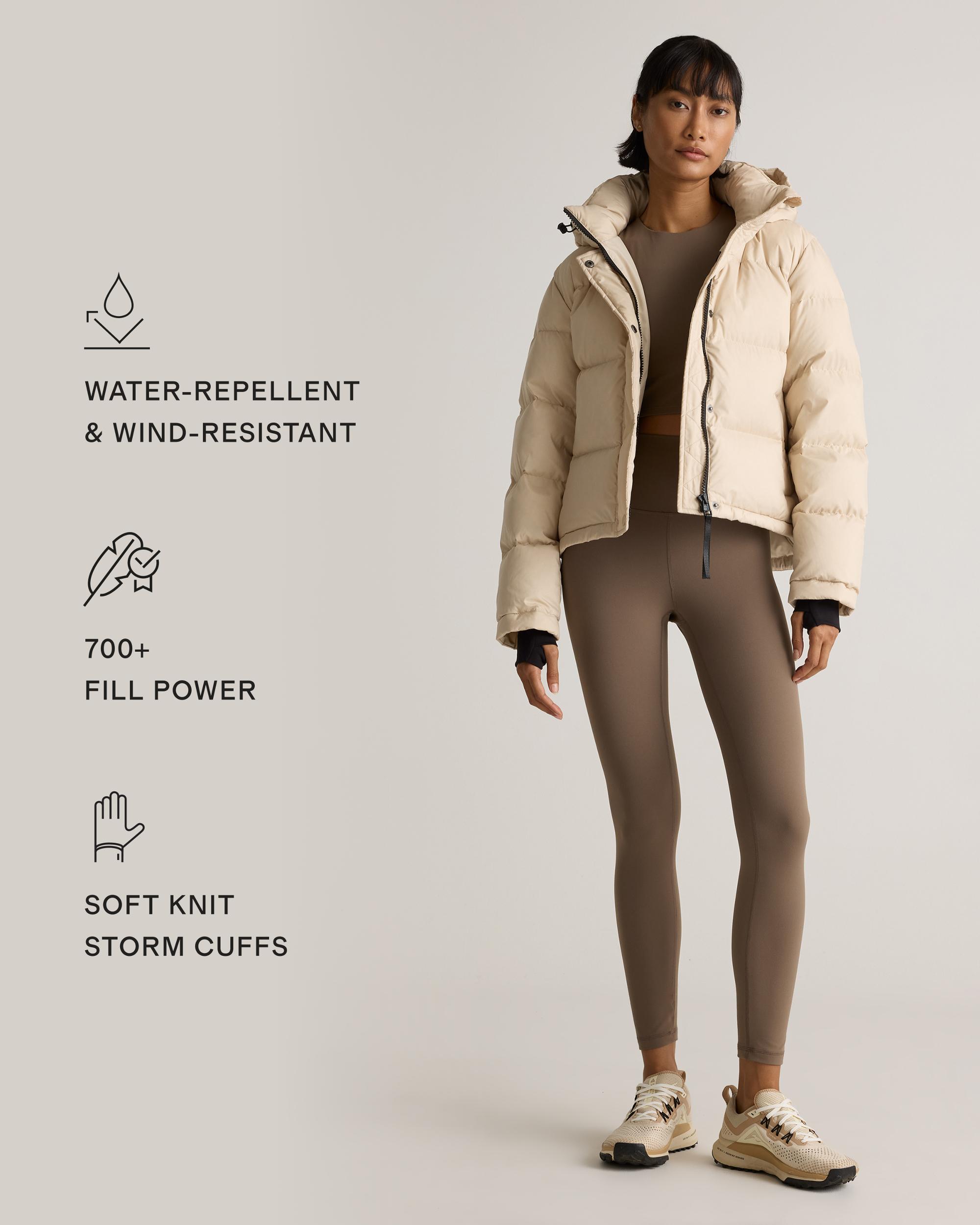 Quince | Women's Responsible Down Cropped Puffer Jacket Recycled Polyester Product Image