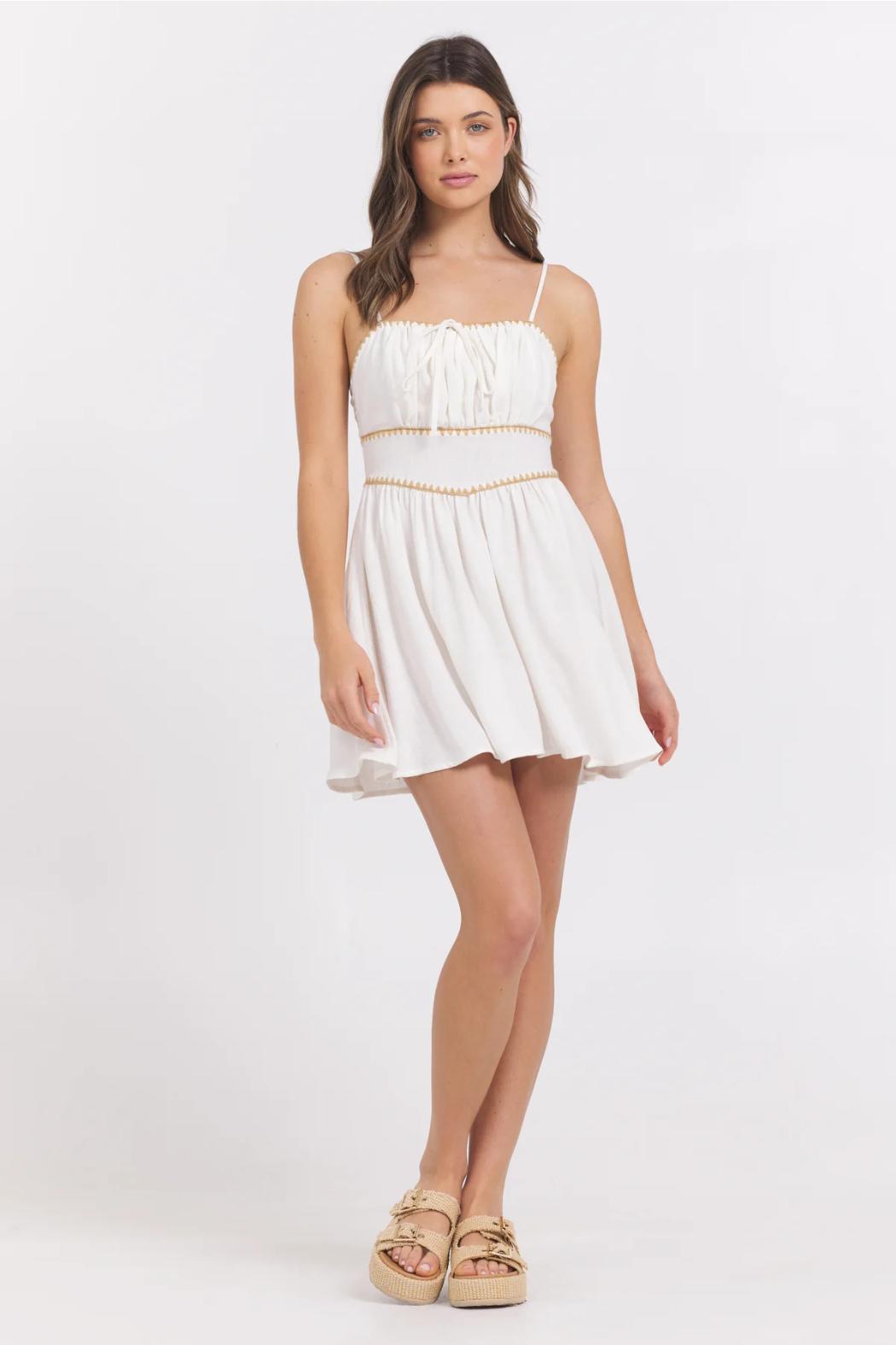 Stitch Detail Mini Dress Product Image