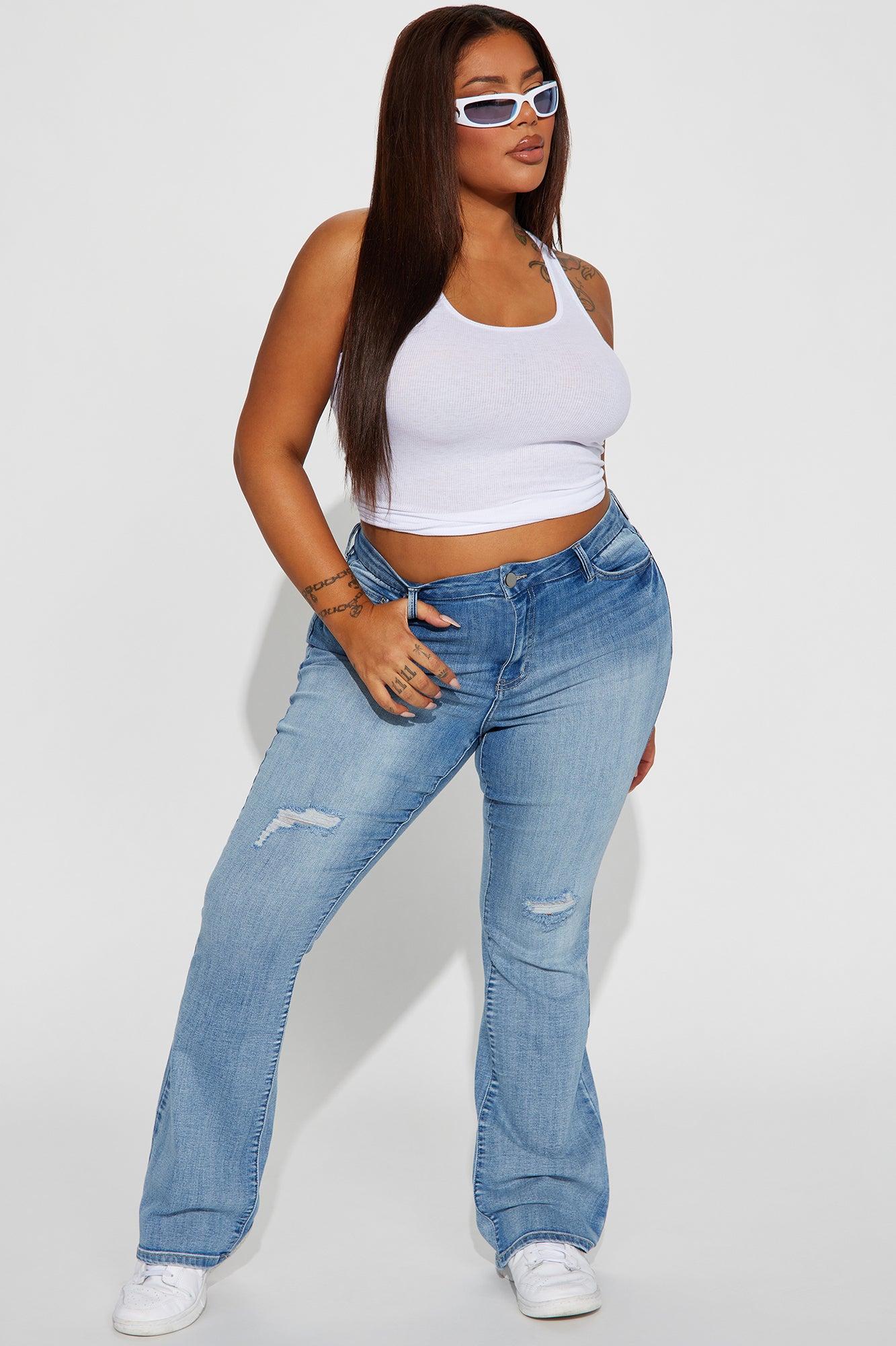 Right On Time Stretch Bootcut Jean - Medium Wash Product Image