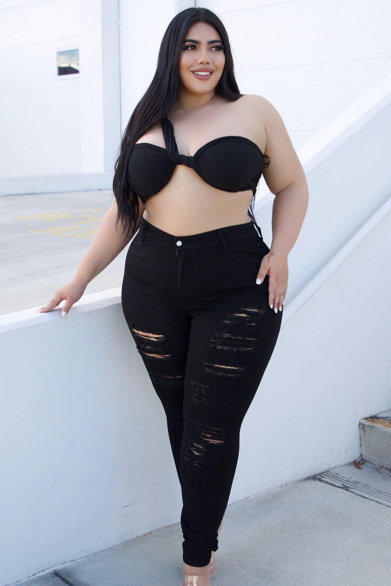 Tris Skinny Jeans - Black Product Image