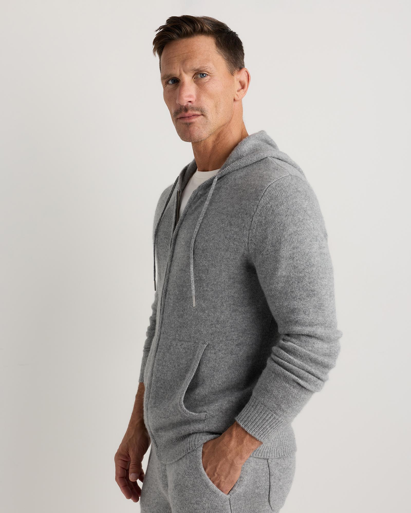 Quince | Men's Mongolian Cashmere Full-Zip Hoodie Product Image