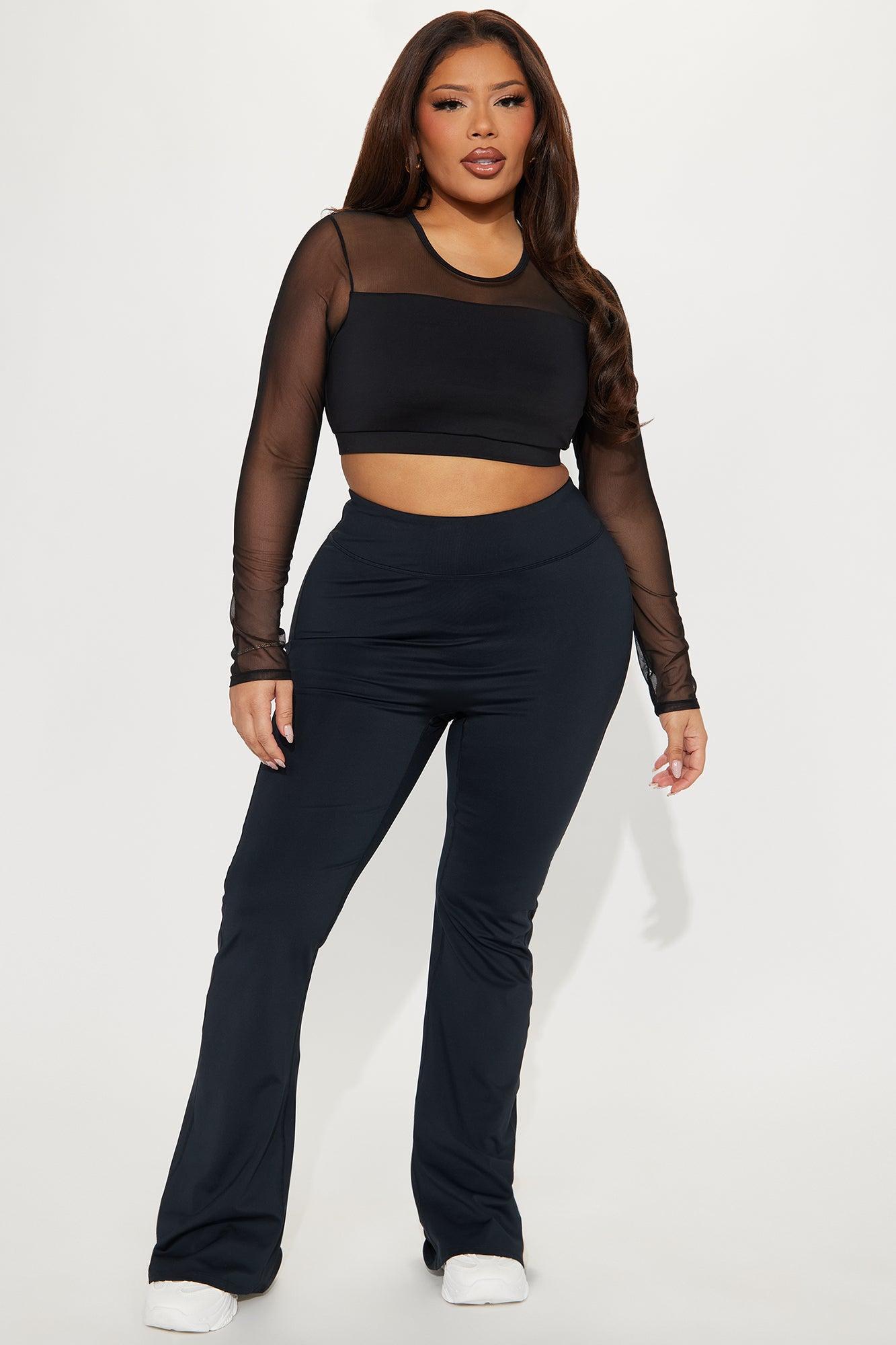 Pilates Glow Active Top - Black Product Image