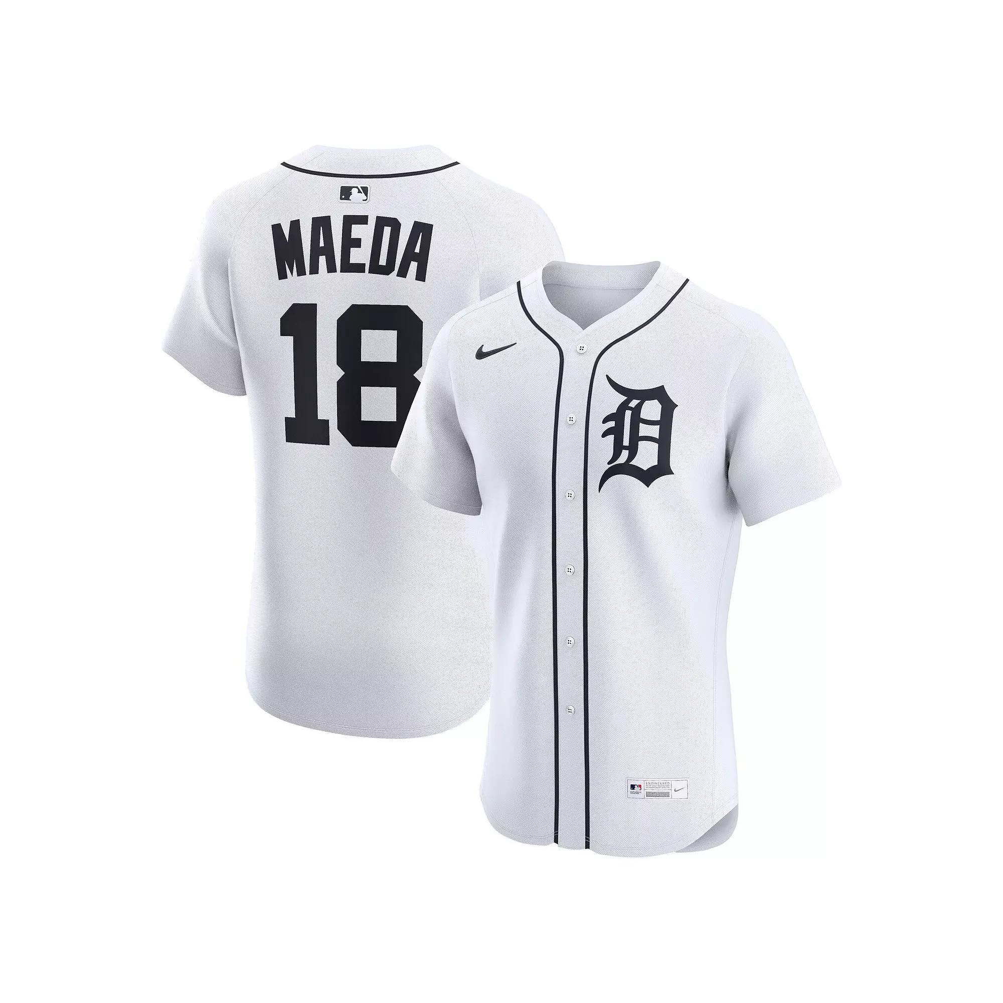 Men's Nike Kenta Maeda White Detroit Tigers Home Elite Jersey, Size: 44 Product Image