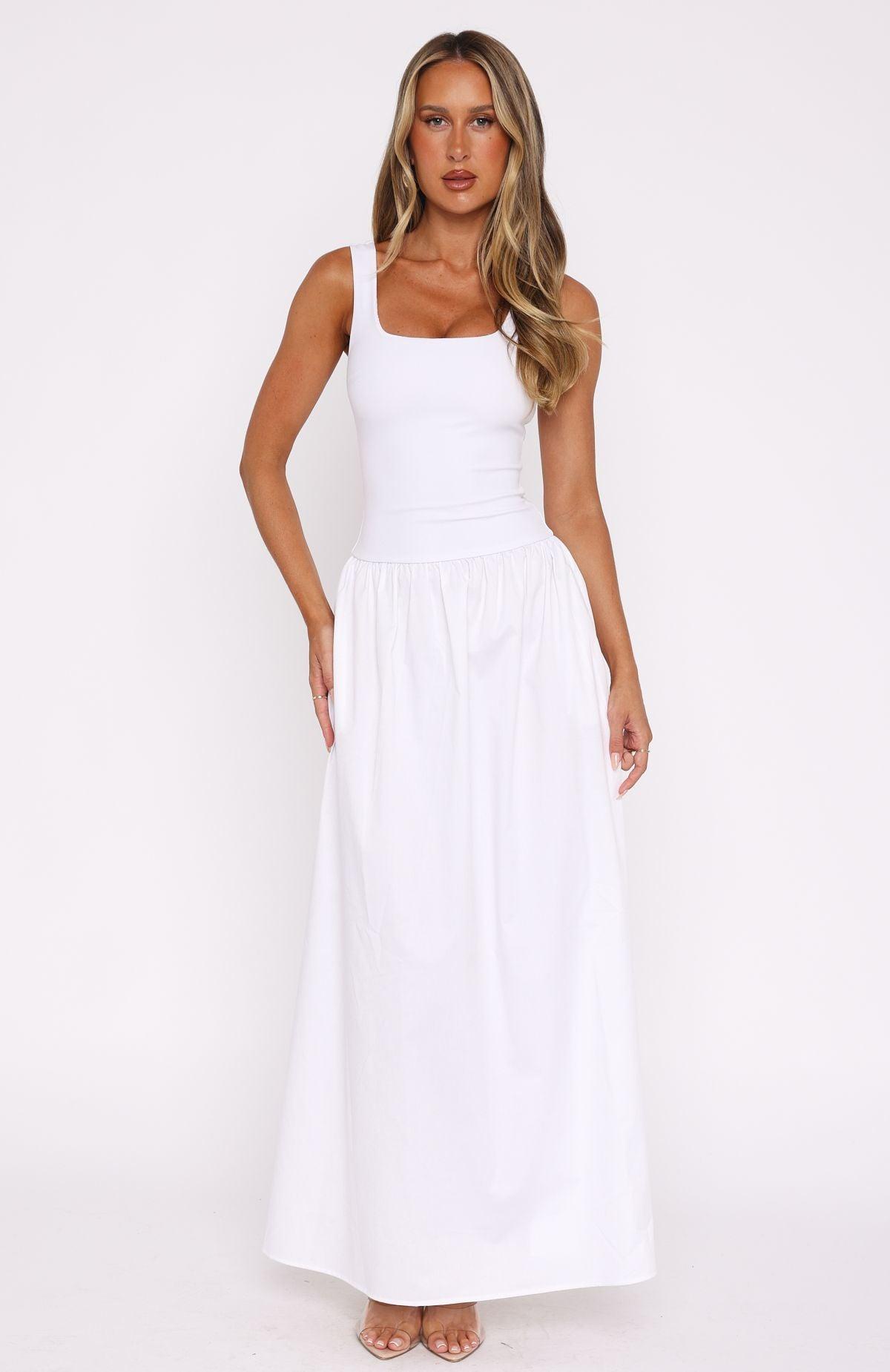 Summer Delight Maxi Dress White Product Image