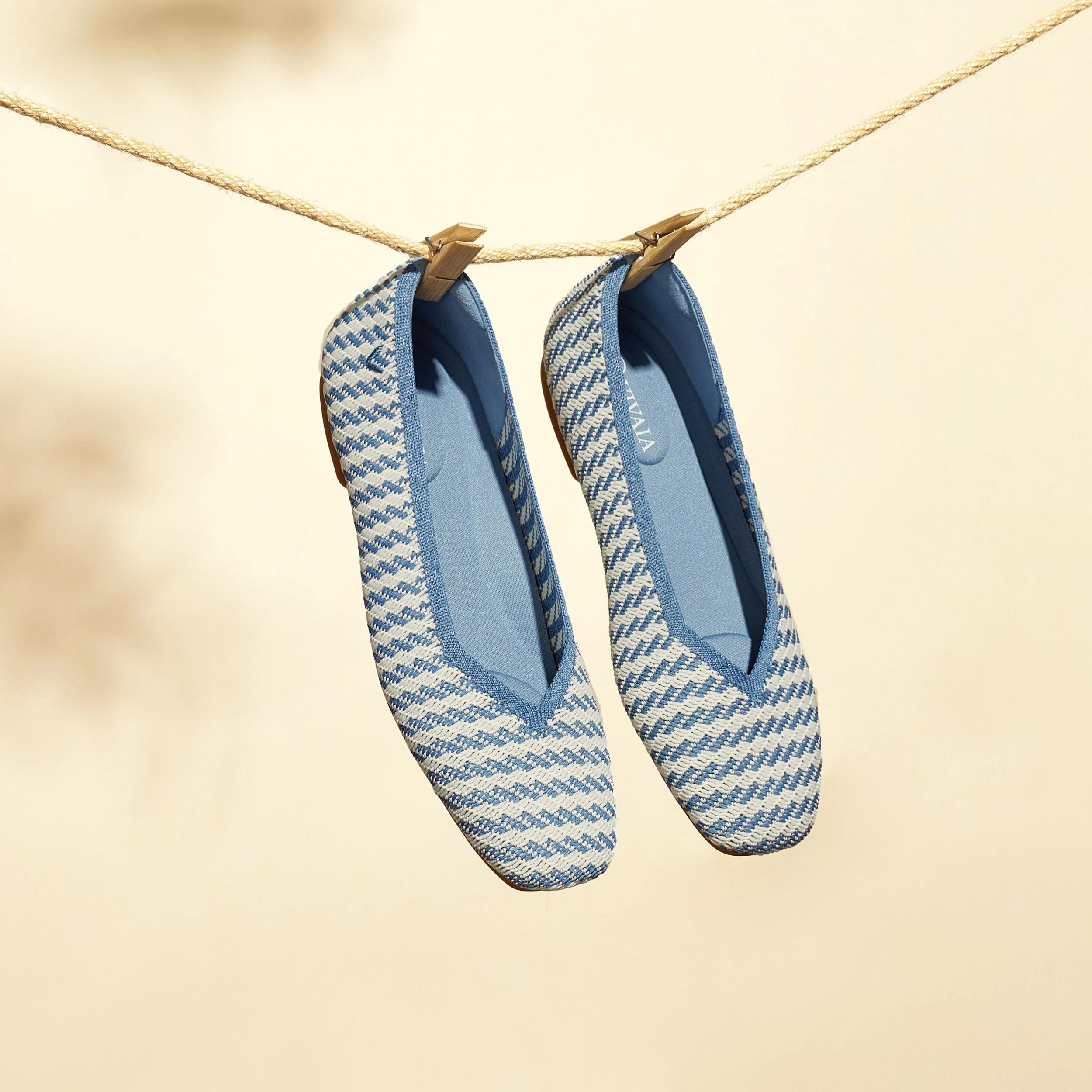 Square-Toe V-Cut Flats (Margot 2.0) Product Image