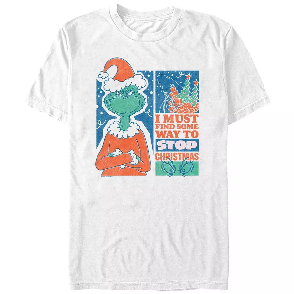Big & Tall Dr. Seuss Grinch Must Stop Christmas Graphic Tee, Men's,  Product Image