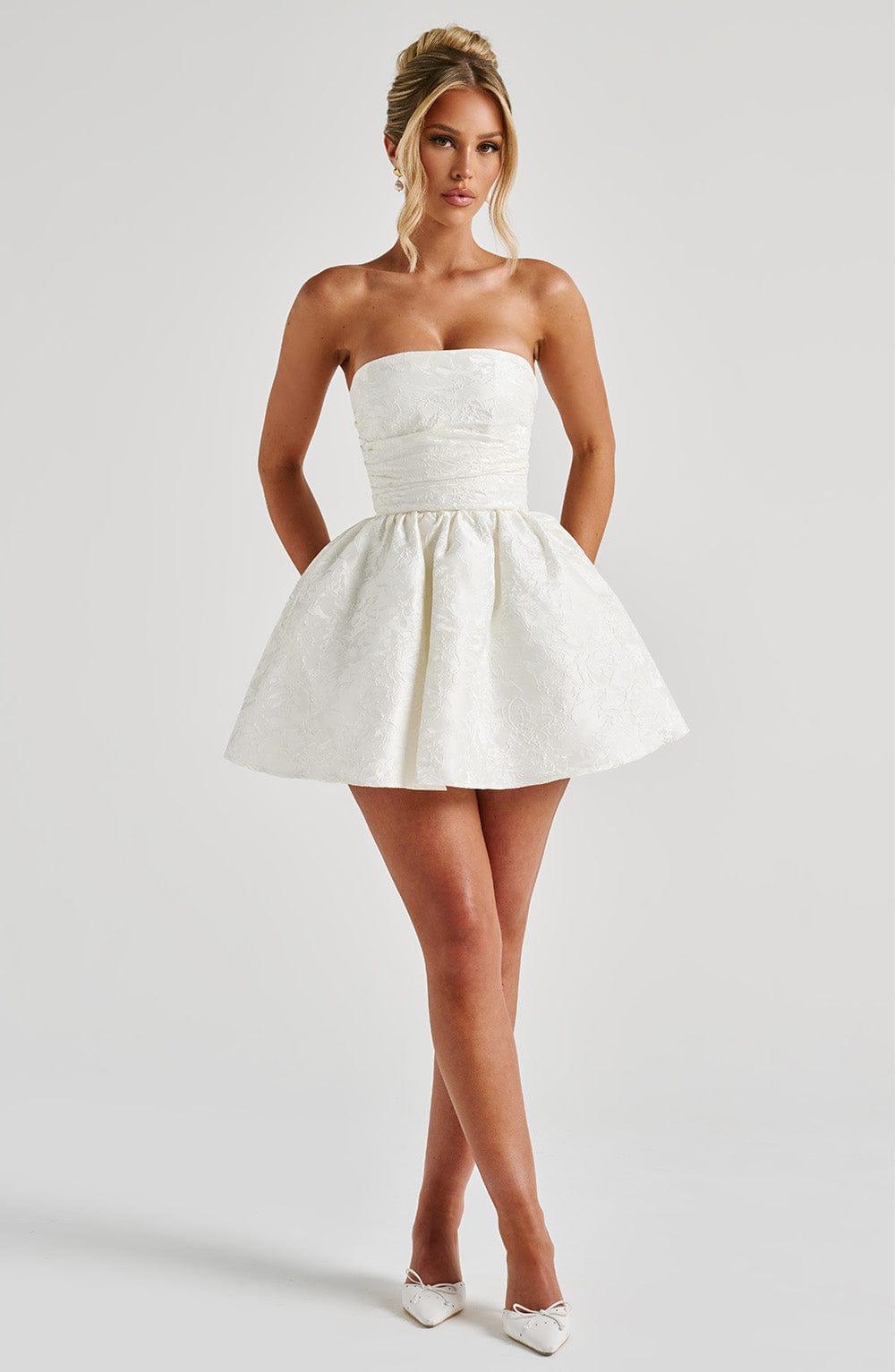 Salome Mini Dress - Ivory Product Image
