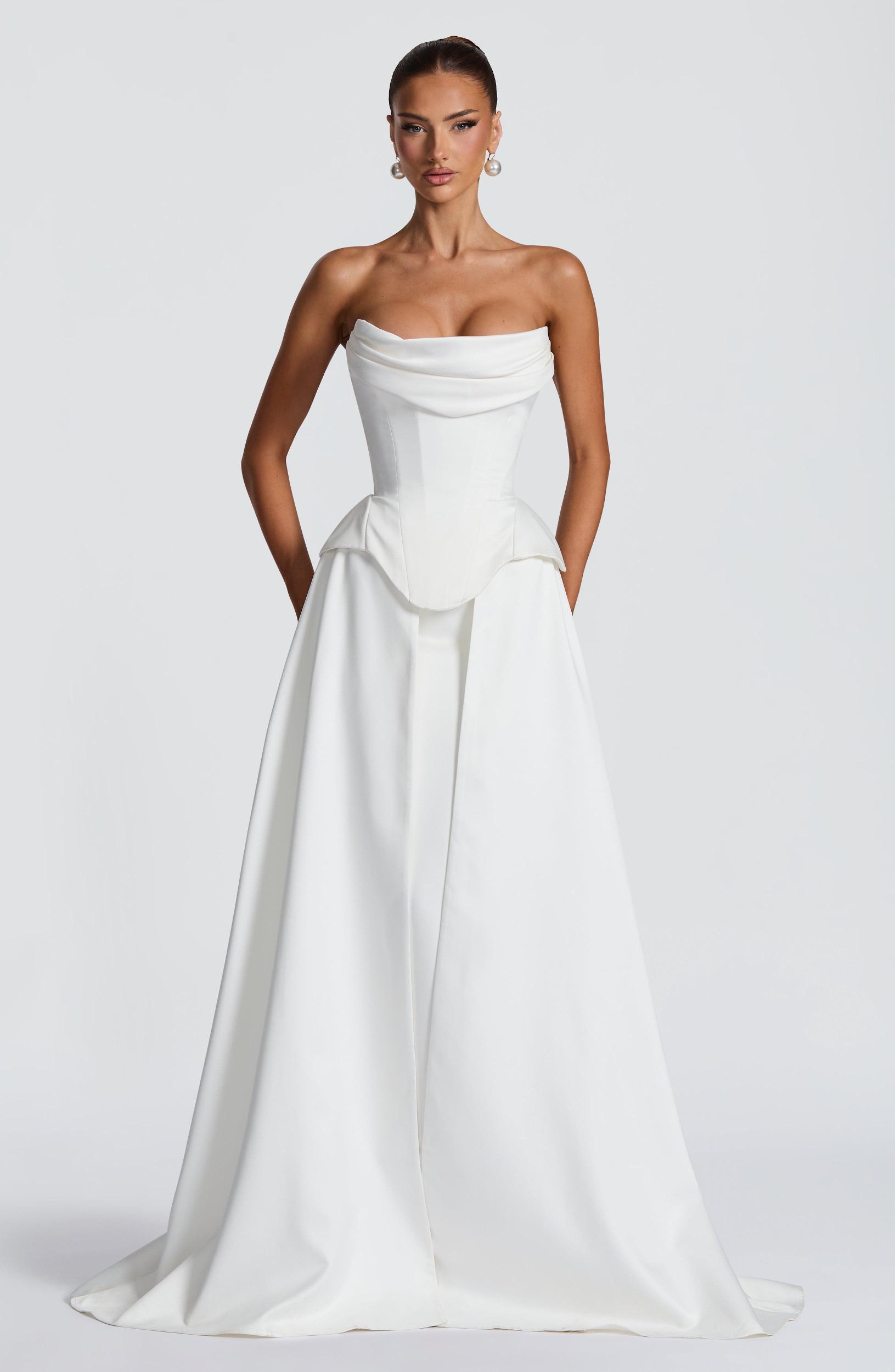 Neri Skirt Train - Ivory Product Image