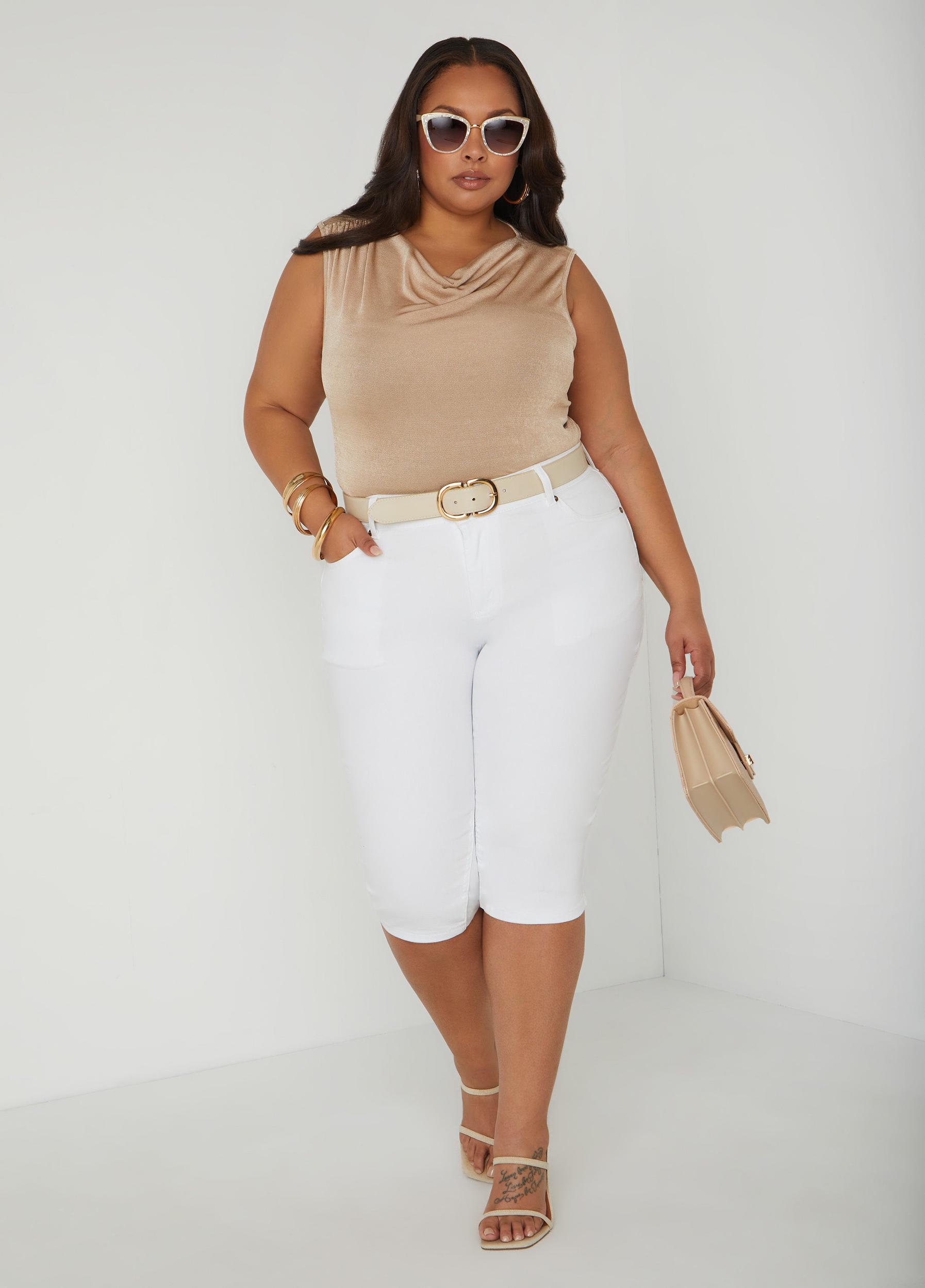 Draped Metallic Top Product Image