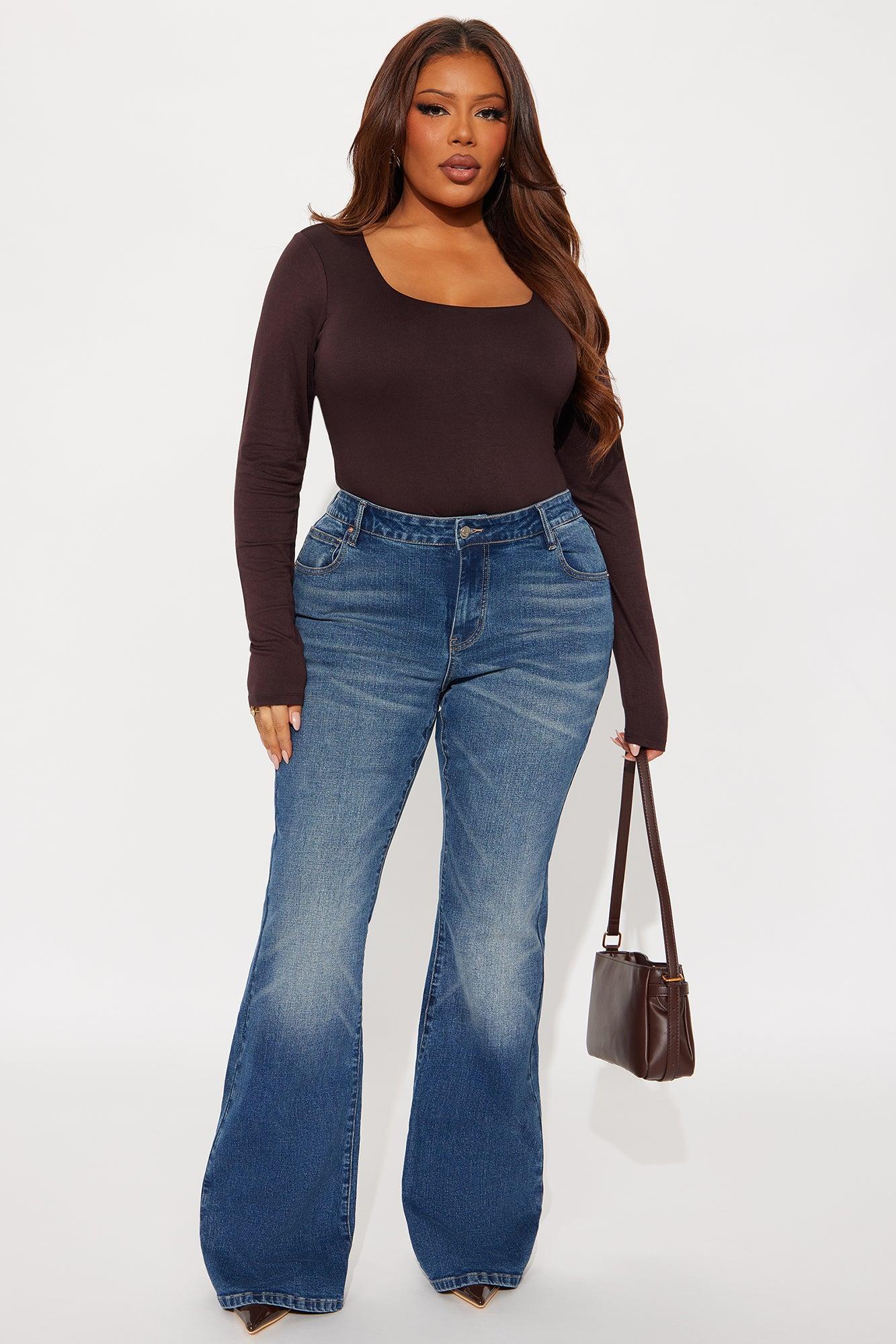 Yasmeen Square Neck Top - Chocolate Female Product Image