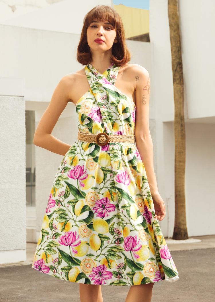 The Citrus Grove Getaway Dress Product Image