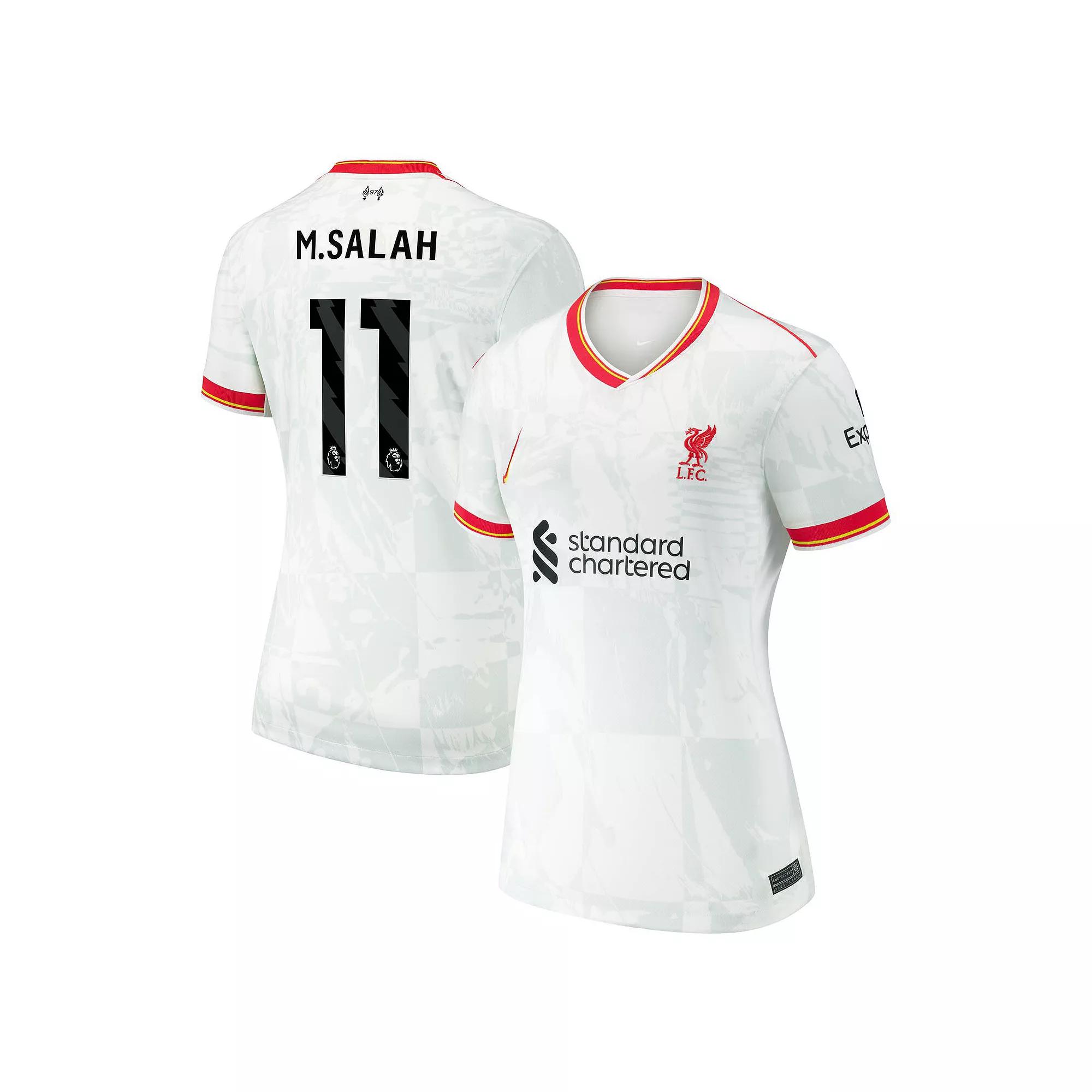 Women's Nike Mohamed Salah White Liverpool 2024/25 Third Replica Jersey, Size: Large, Lvp White Product Image