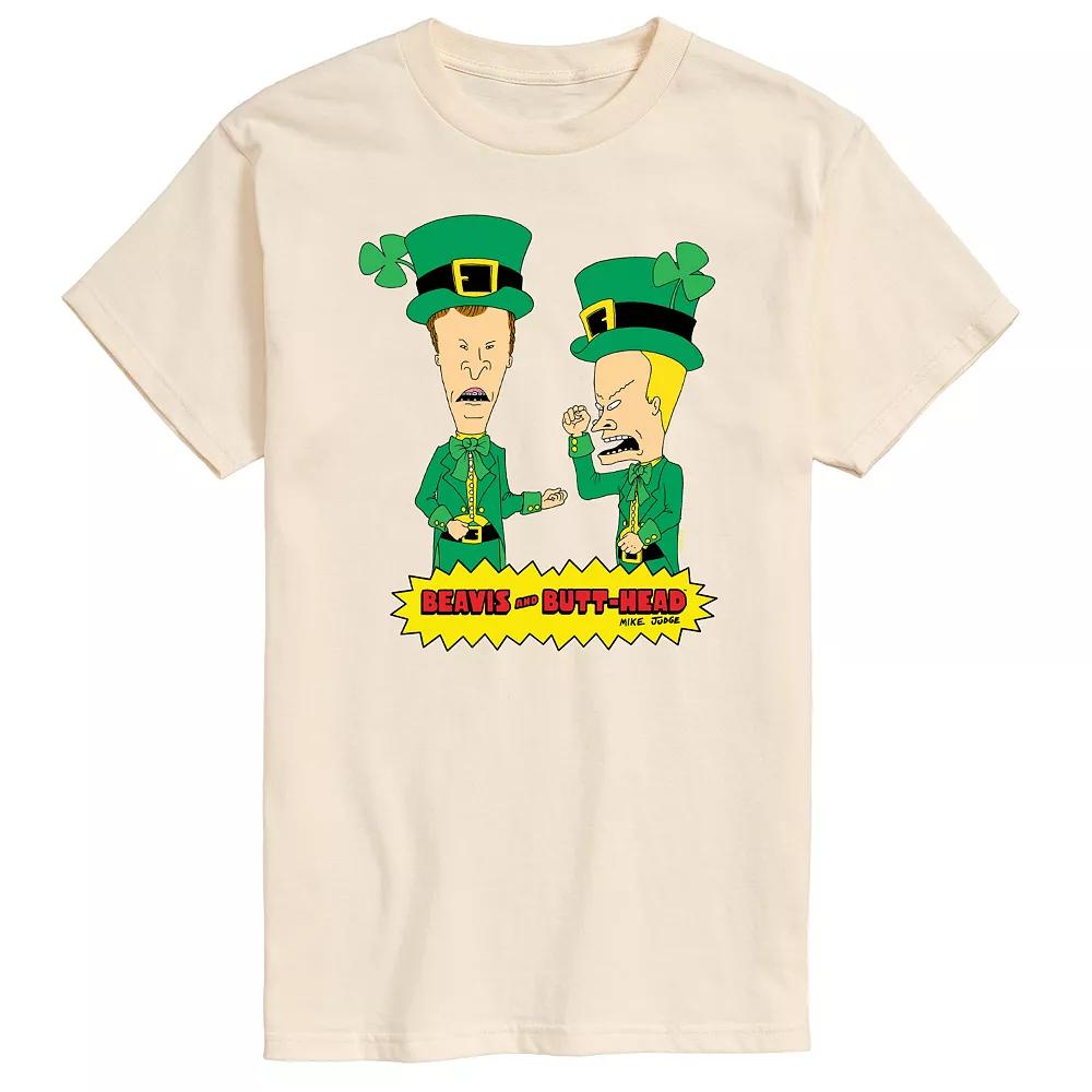 Big & Tall Beavis & Butthead St. Patrick's Day Tee, Men's,  Product Image