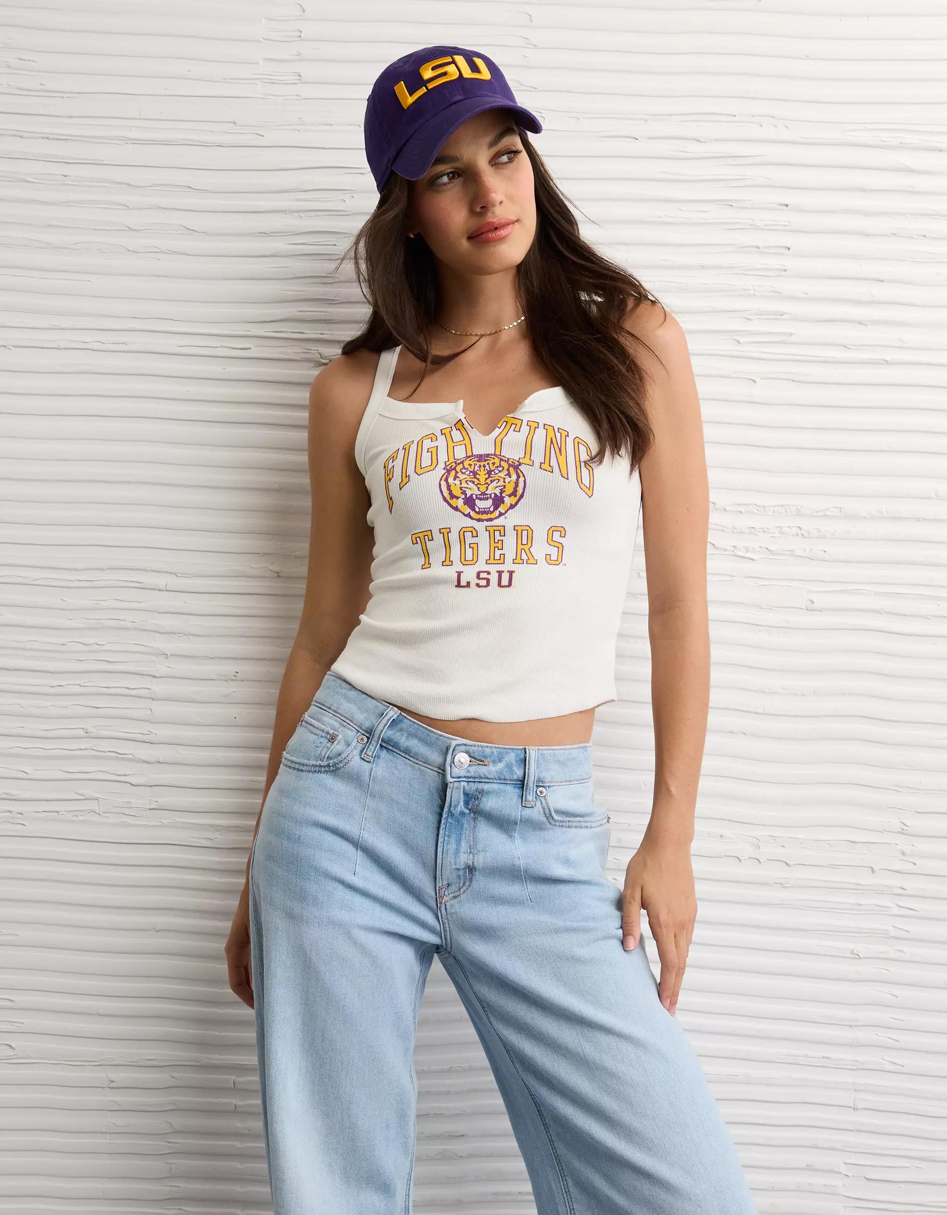 AE LSU Tigers Graphic Notch Neck Tank Top Product Image