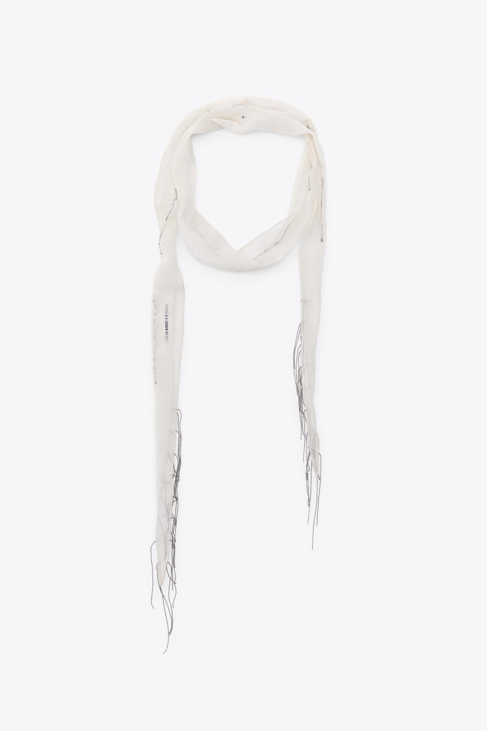 BEADED FRINGE SCARF Product Image
