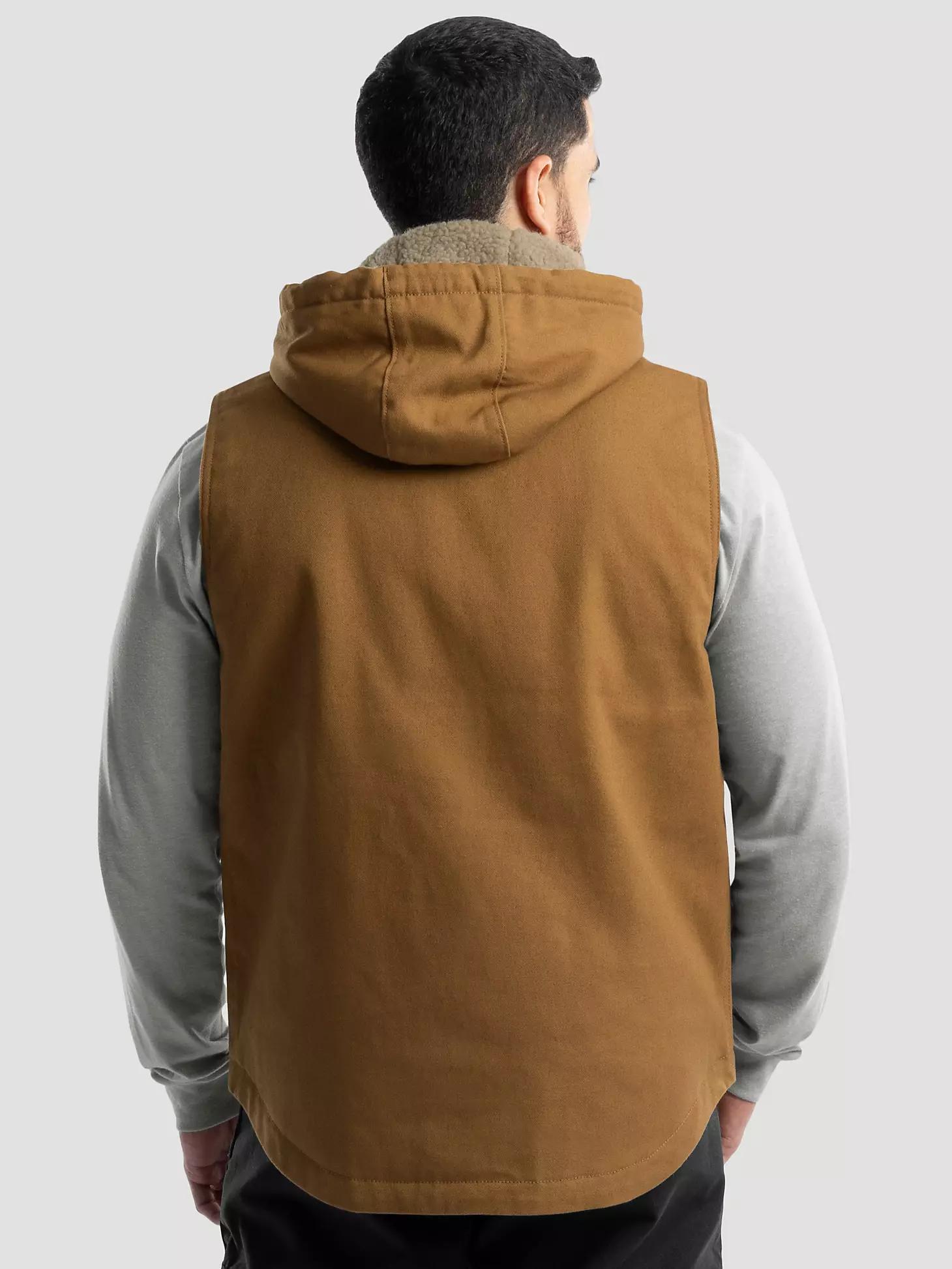 Men's RIGGS Workwear® Hooded Sherpa Lined Vest | Men's JACKETS & OUTERWEAR | Wrangler® Product Image
