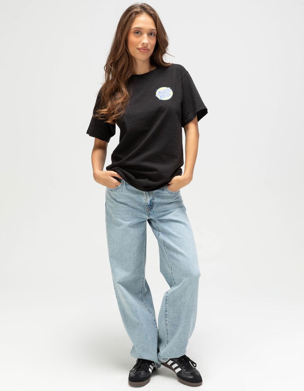 SANTA CRUZ Scrawl Dot Womens Tee - BLACK Product Image