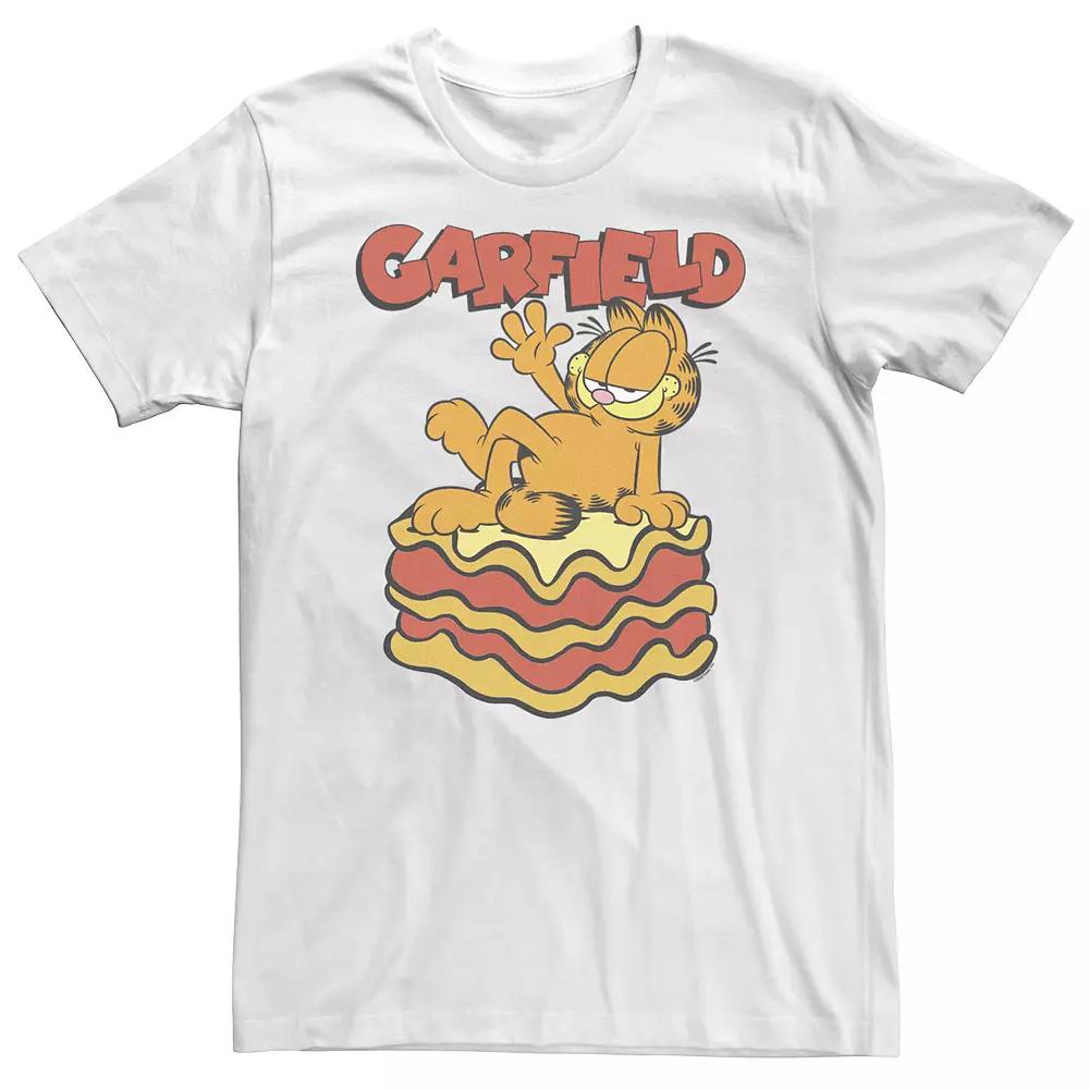 Big & Tall Garfield Lasagna Bed Portrait Tee, Men's,  Product Image