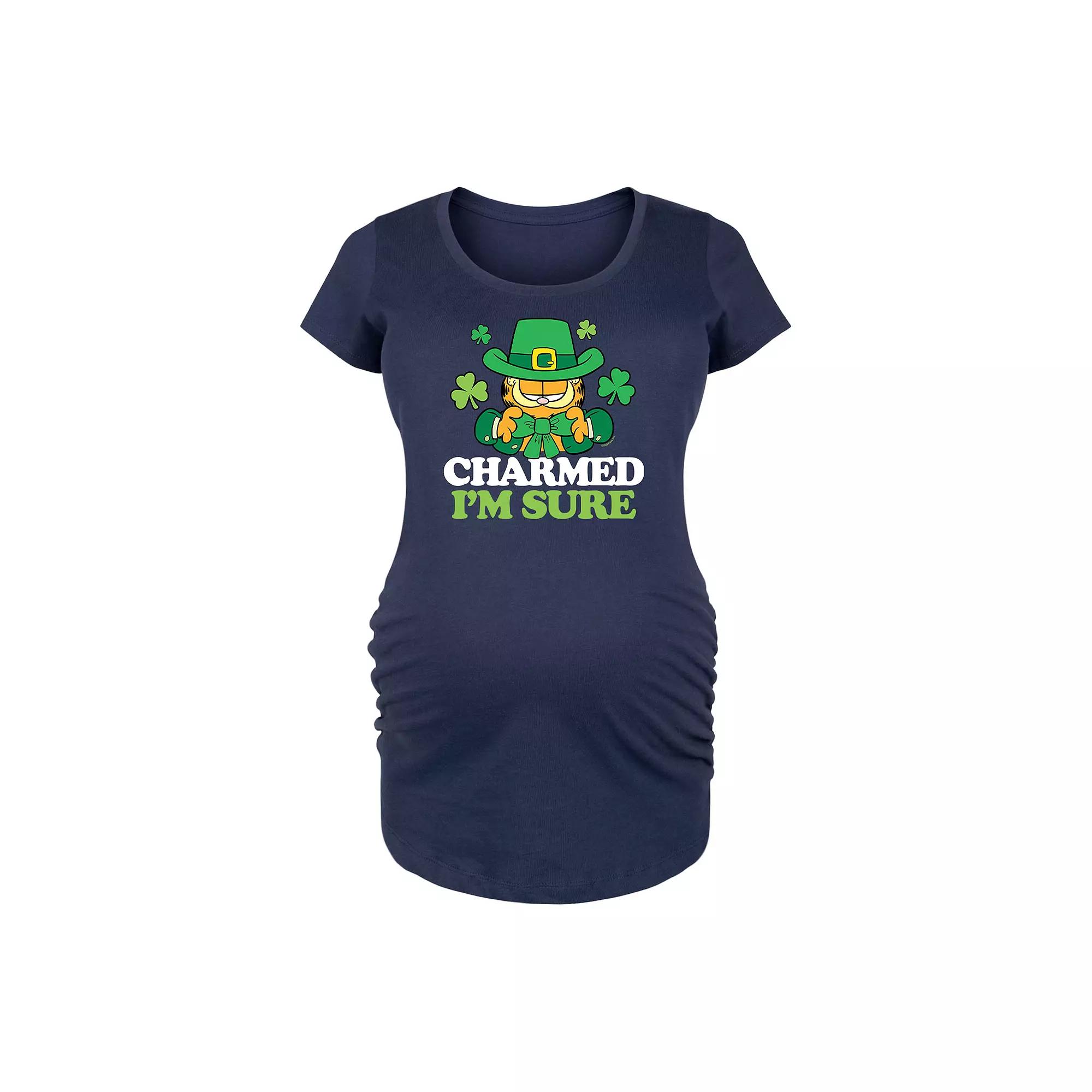 Maternity Garfield Charmed I'm Sure Graphic Tee, Women's,  Product Image