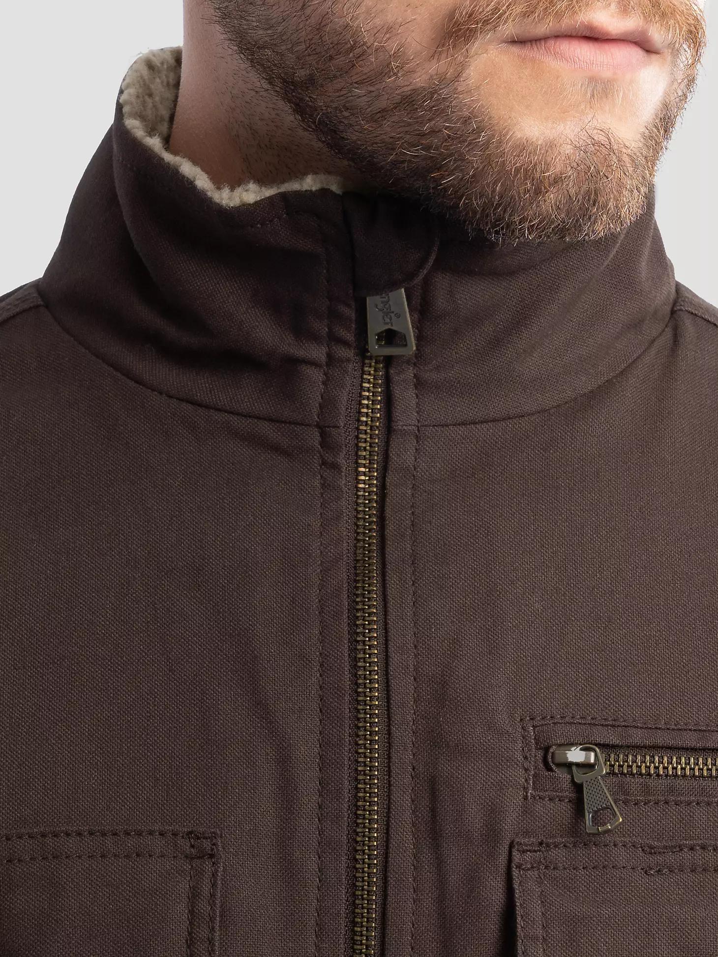 Men's Workwear Faux Shearling Lined Jacket | Men's JACKETS & OUTERWEAR | Wrangler® Product Image
