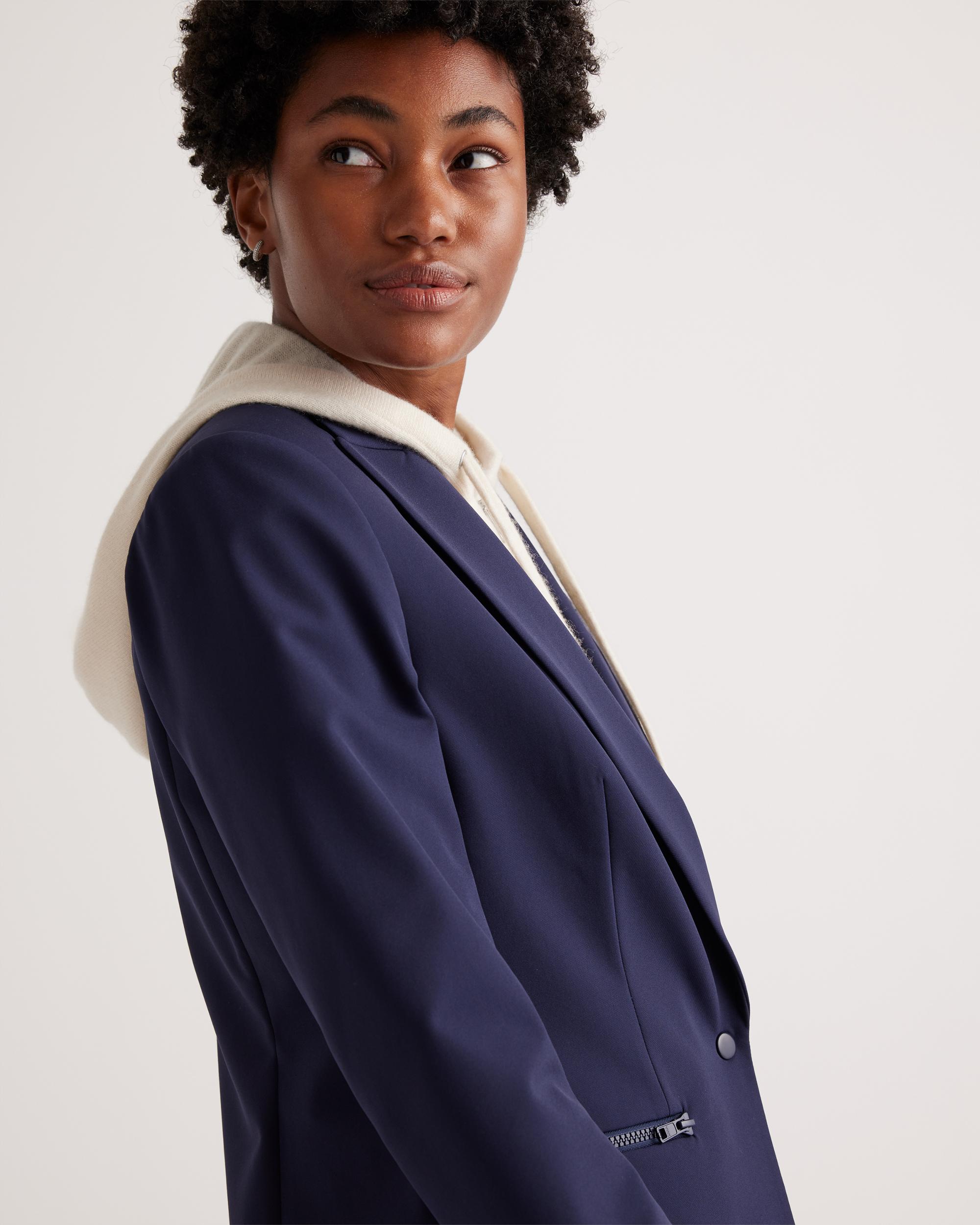 Quince | Women's 100% Mongolian Cashmere Hoodie Blazer Insert Size XS/Small/M Product Image