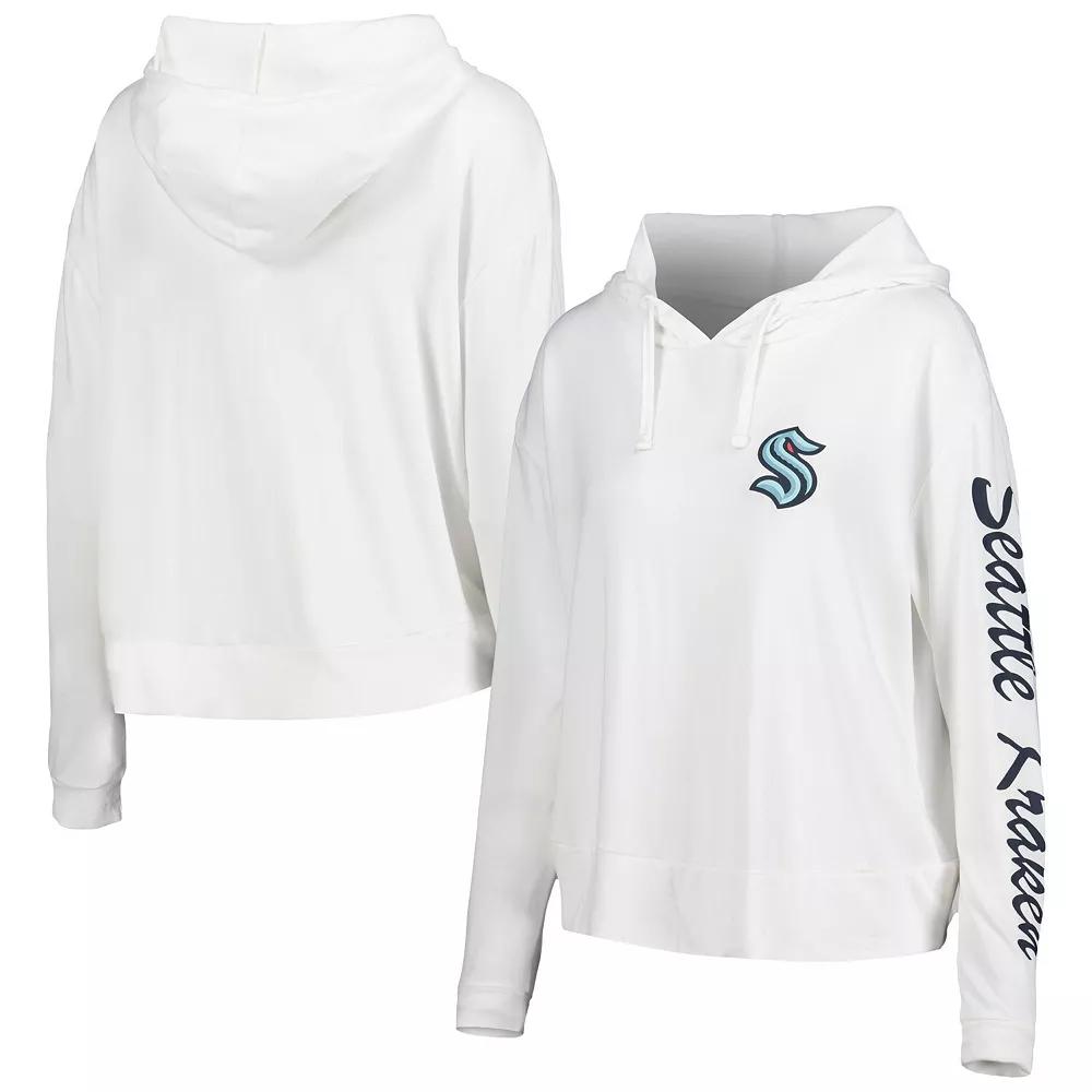 Women's Concepts Sport Cream Seattle Kraken Accord Hacci Long Sleeve Hoodie T-Shirt,  Product Image