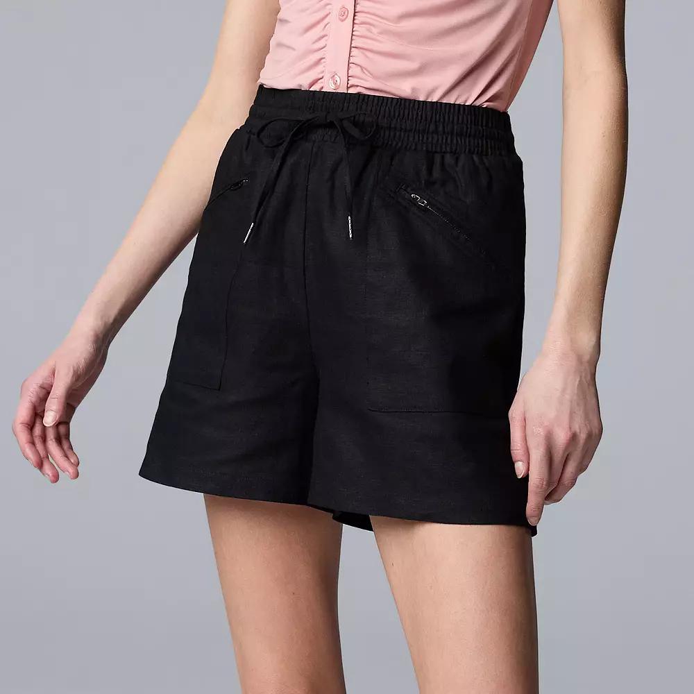 Women's Simply Vera Vera Wang Zip Front Shorts,  Product Image