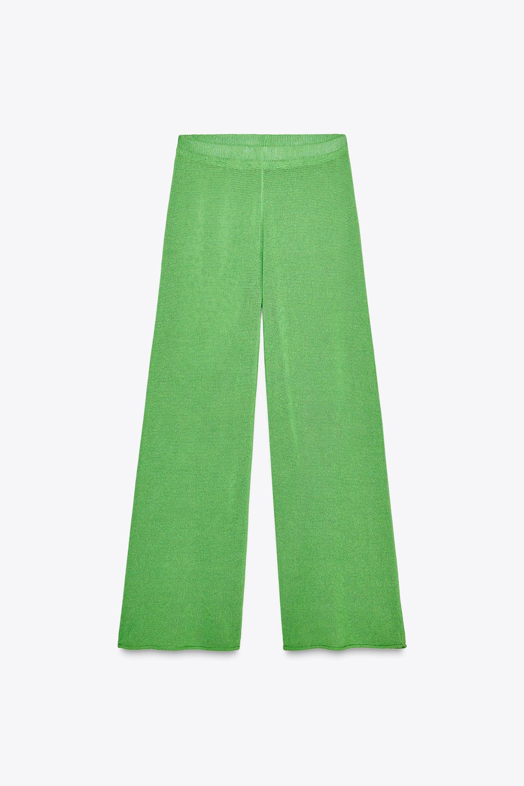 WIDE LEG KNIT PANTS Product Image