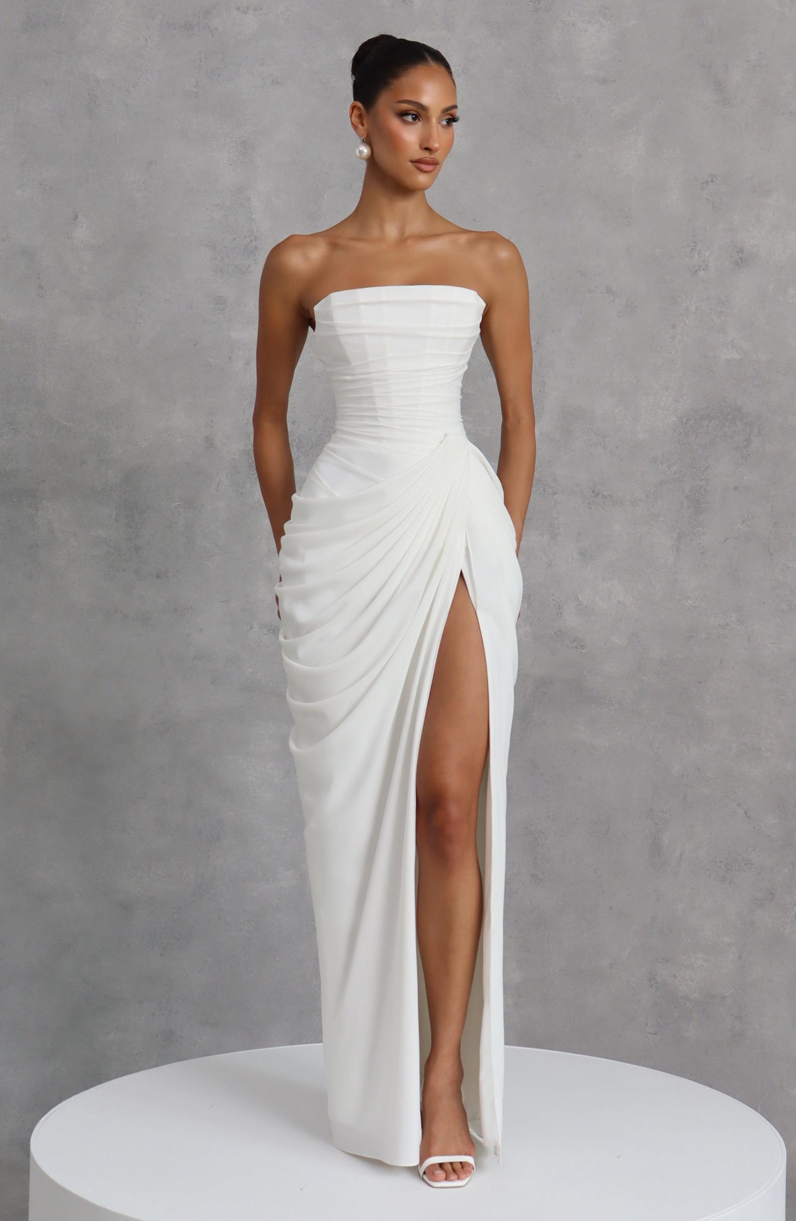 Cyra Maxi Dress - Ivory Product Image