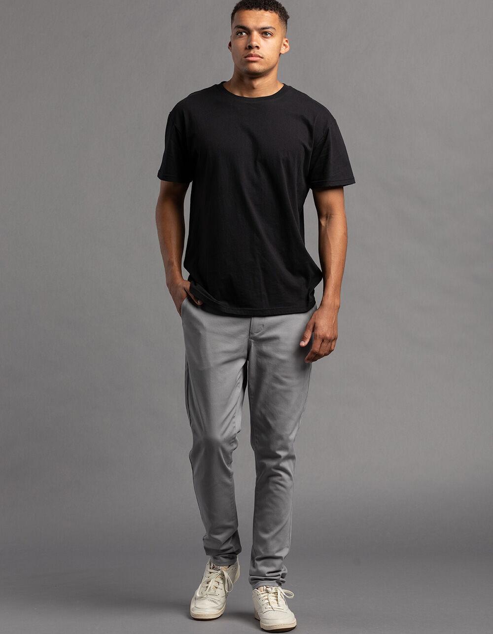 RSQ Mens Slim Taper Chino Pants - LIGHT GRAY Product Image