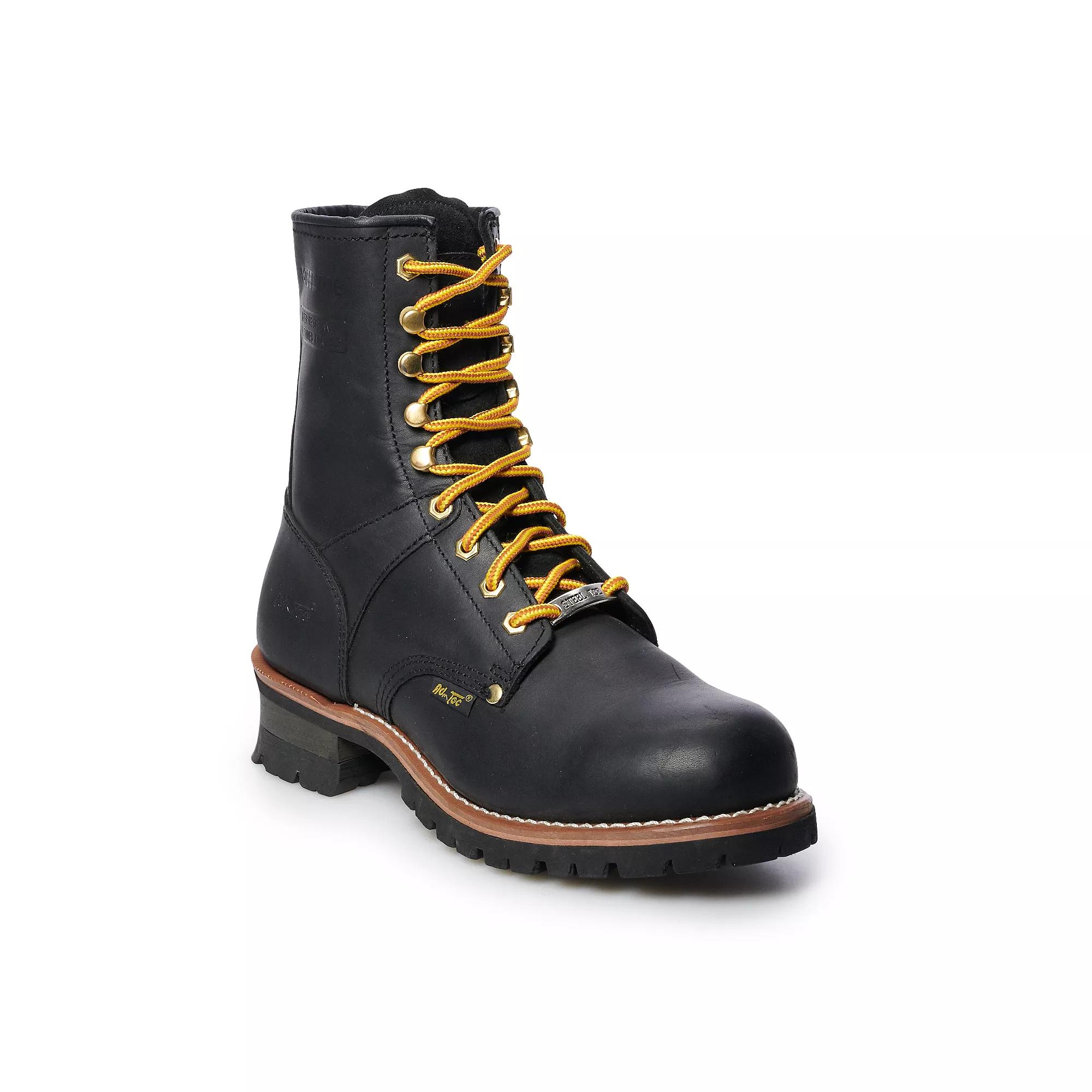 AdTec 1428 Men's Water Resistant Steel Toe Logger Work Boots,  Product Image