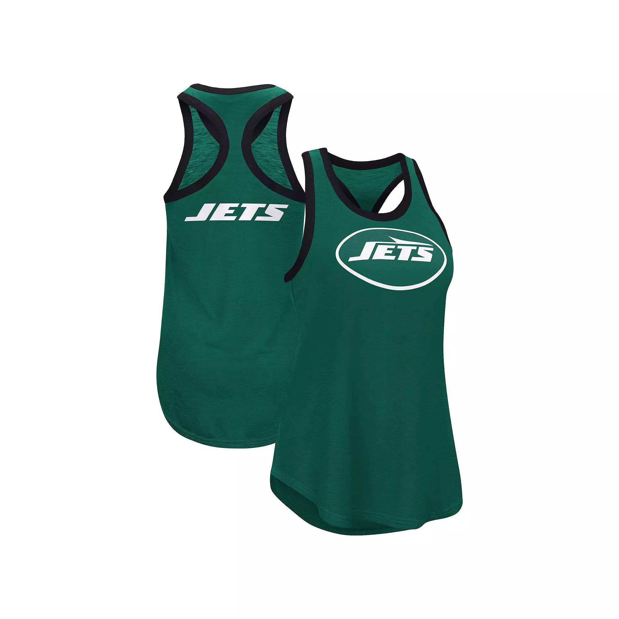 Women's G-III 4Her by Carl Banks Green New York Jets Tater Racerback Tank Top,  Product Image