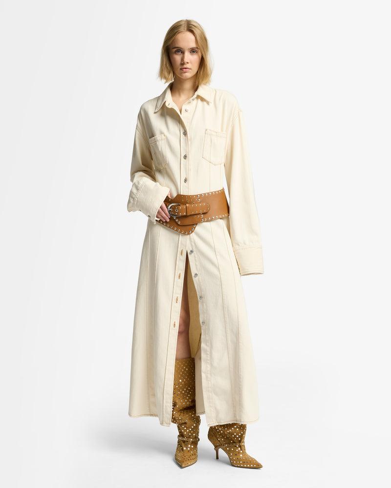 Denim Maxi Shirtdress Product Image