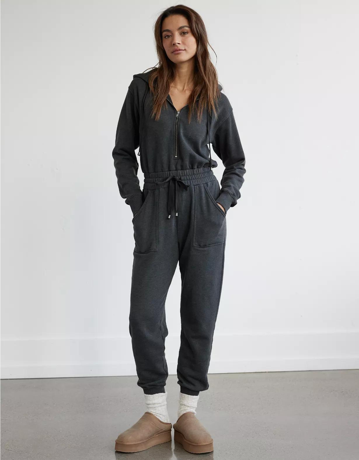 AE Fleece Hoodie Jumpsuit Product Image